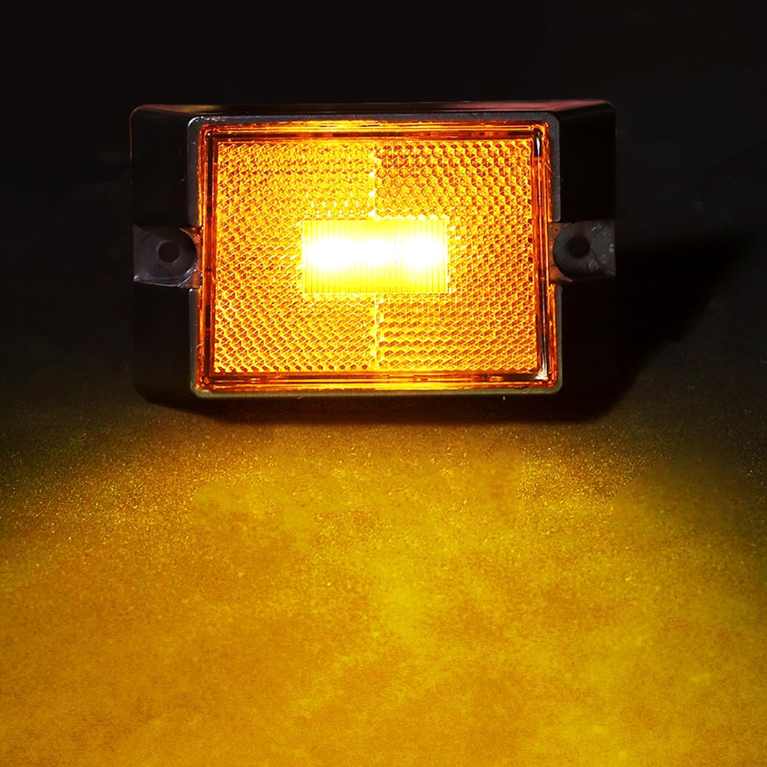 KAX 4 luces LED ámbar de marcador lateral impermeable para remolques de lanchas utilitarias de más de 80 pulgadas, luz de liquidación de cámper RV