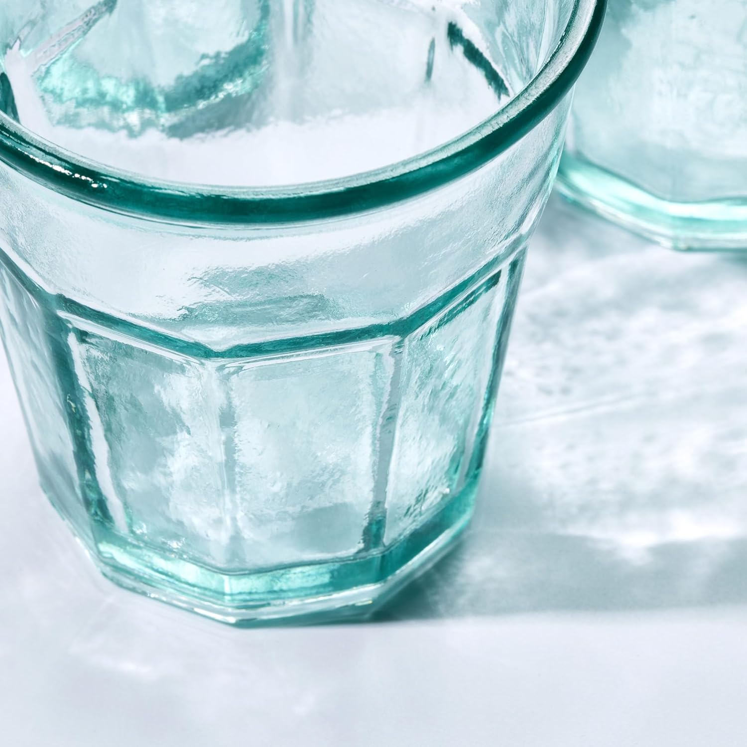 DESIGNED BY VSM Vidrios San Miguel – Vasos de 7.5 onzas, hechos de vidrio 100% reciclado, juego de 6, vasos anticuados, ideales para agua, whisky,