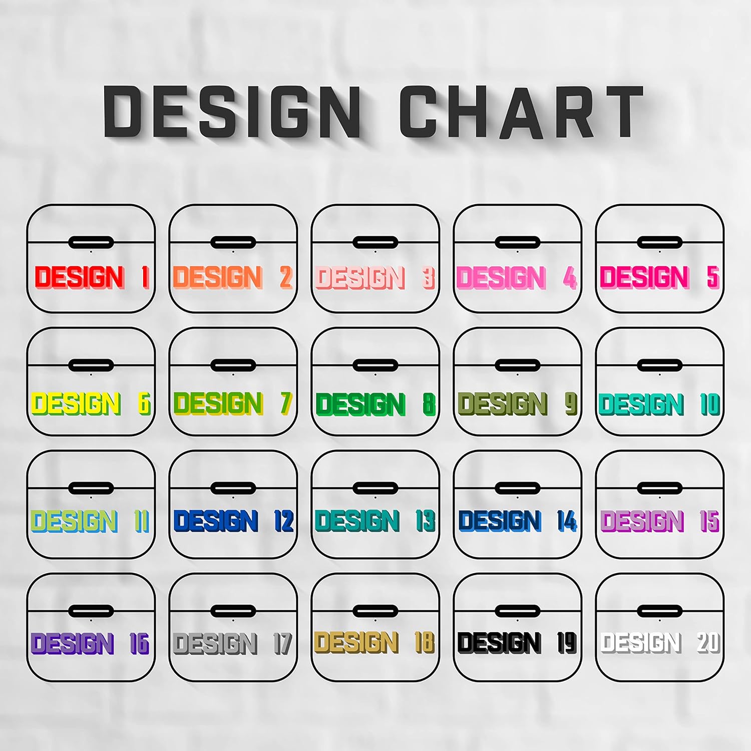 Funda para AirPods con monograma de sombra transparente personalizada con llavero de color plateado, funda personalizada para AirPods con iniciales,