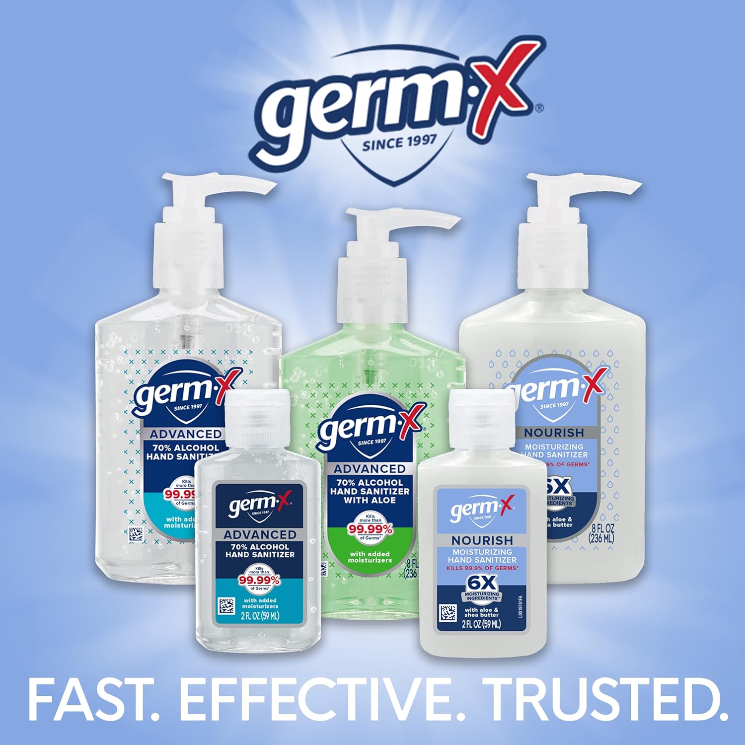 Germ-x Nourish – Desinfectante de manos, fórmula hidratante y desinfectante 2 en 1 con manteca de karité, vitamina E y aloe, no grasoso, aroma