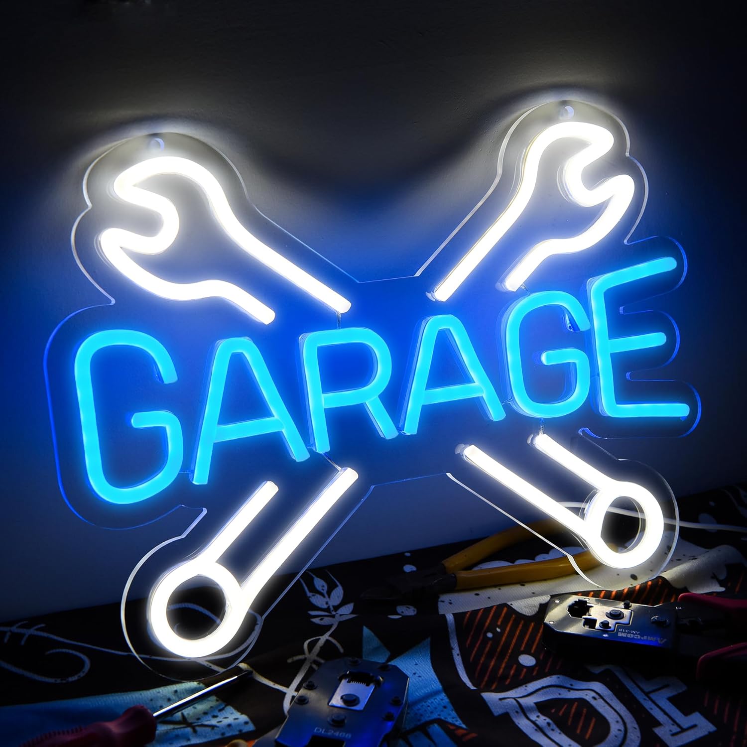 ZYLD074 – Letrero de neón para garaje, tienda de autos, garaje, letrero de luz LED personalizado para decoración de pared, letrero de neón