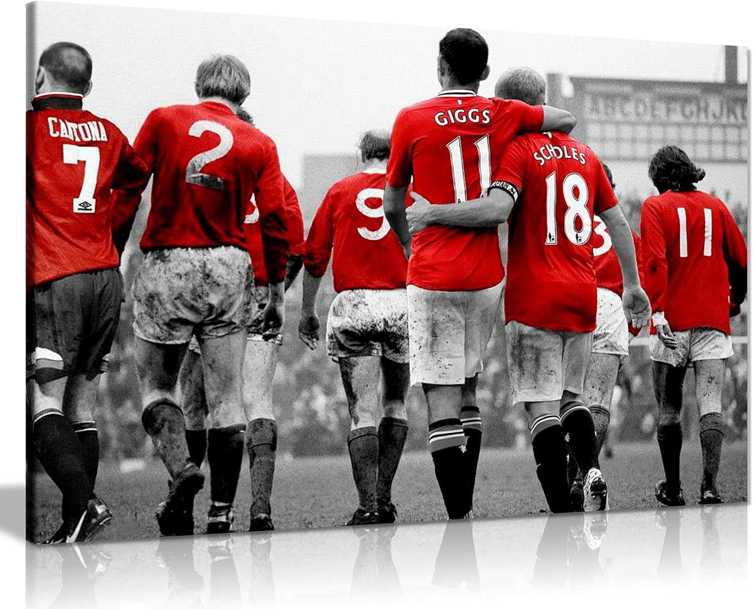 Panther Print, Lienzo decorativo para pared, imágenes del Manchester United para paredes, lienzo de leyendas de fútbol para ocasiones especiales (30