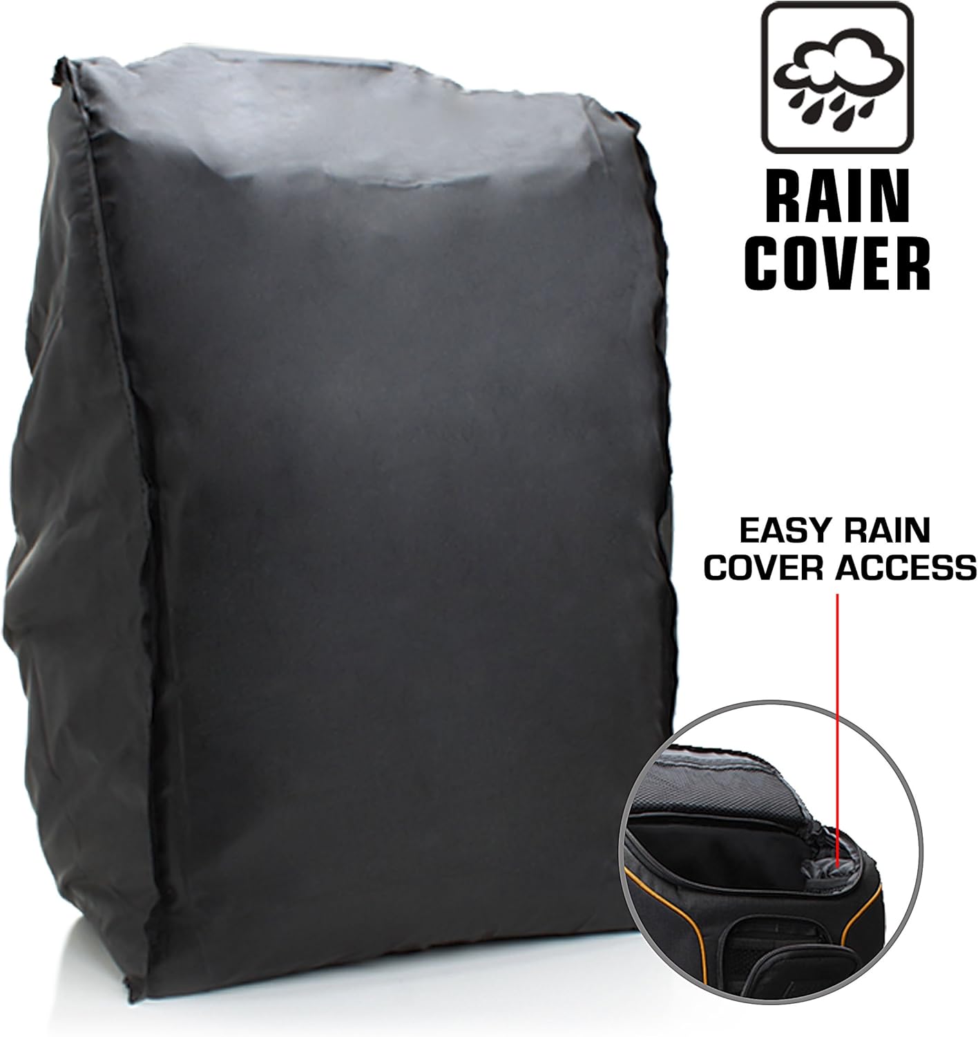 Mochila para cámara réflex digital de 39.62 cm, compartimento para portátil USA Gear cuenta con separadores acolchados, soporte para trípode,