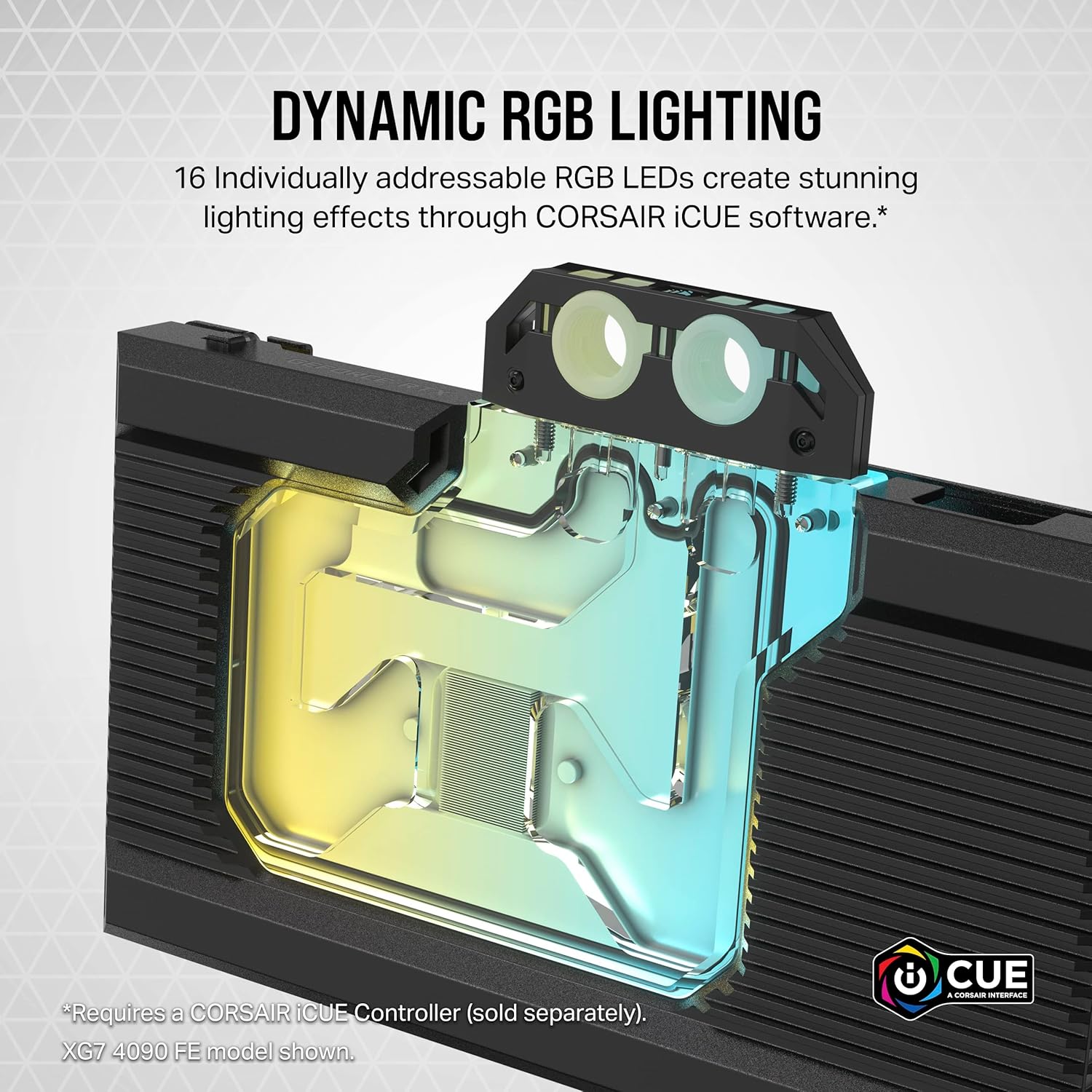 Corsair Hydro X Series XG7 RGB 4080 SUPRIMTrio GPU Bloque de agua – para MSI GeForce RTX 4080 SUPRIM y tarjetas de trío para juegos, cobre niquelado