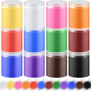 Arena de 12 colores, arena de 17.2 libras, arena decorativa para arte de arena, arte y manualidades, kit de arena para pintar, dibujo, decoración de Arena de 12 colores, arena de 17.2 libras, arena decorativa para arte de arena, arte y manualidades, kit de arena para pintar, dibujo, decoración de
