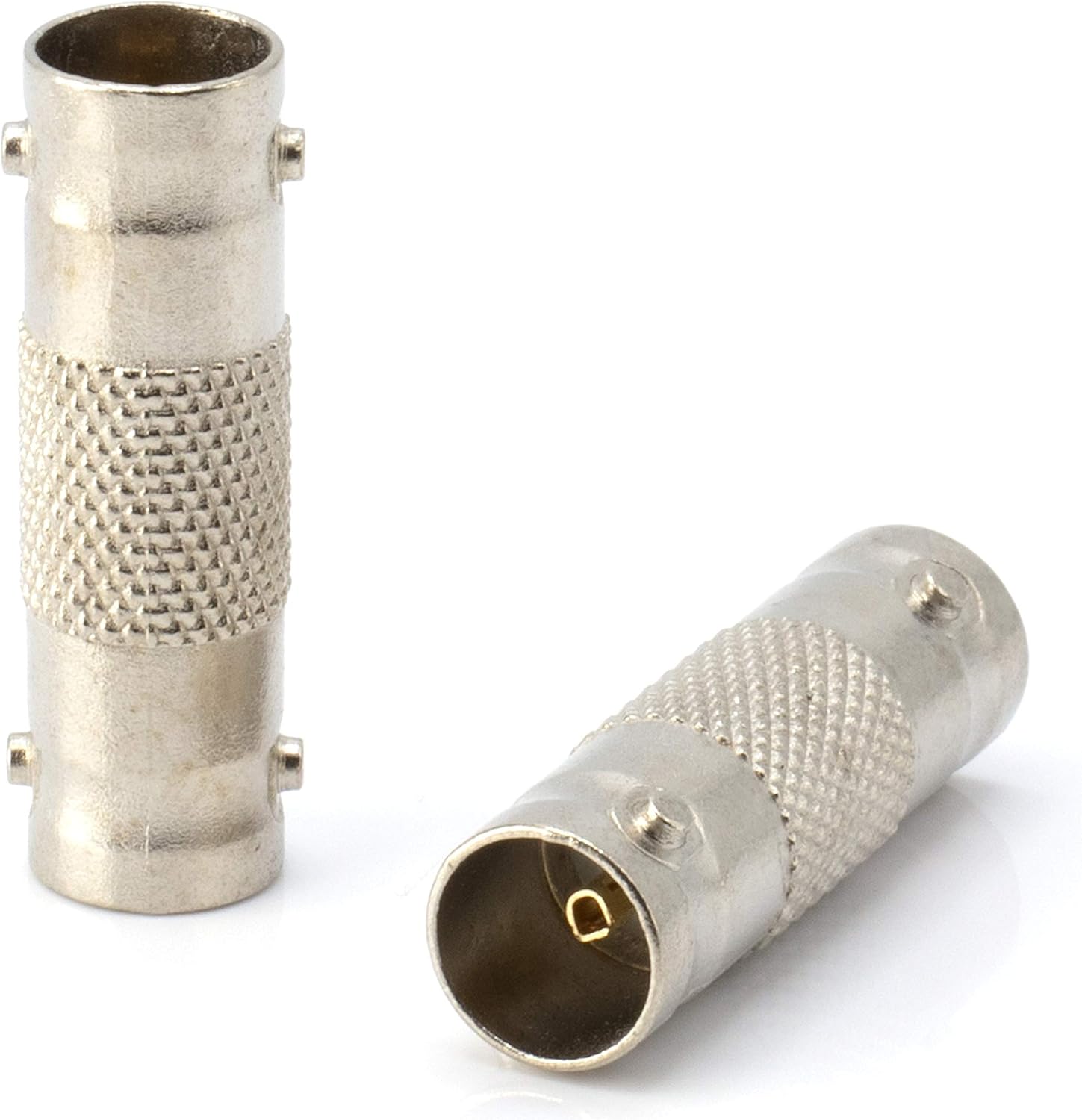 THE CIMPLE CO Conectores BNC, acoplador hembra a hembra, paquete de 25, adaptador (conector de barril) para cámara de seguridad CCTV, SDI, HD-SDI