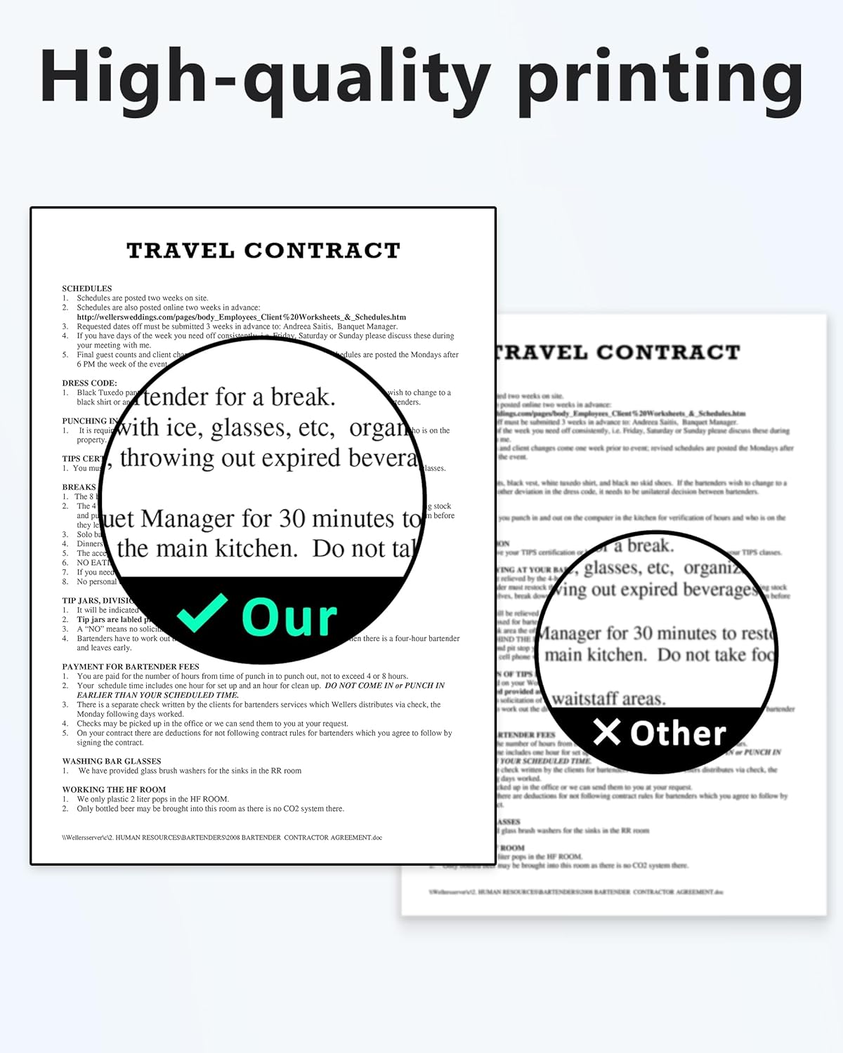 Itari Impresora portátil inalámbrica para viajes, impresora térmica sin tinta con funda, compatible con letras de EE. UU. de 8.5 x 11 pulgadas,