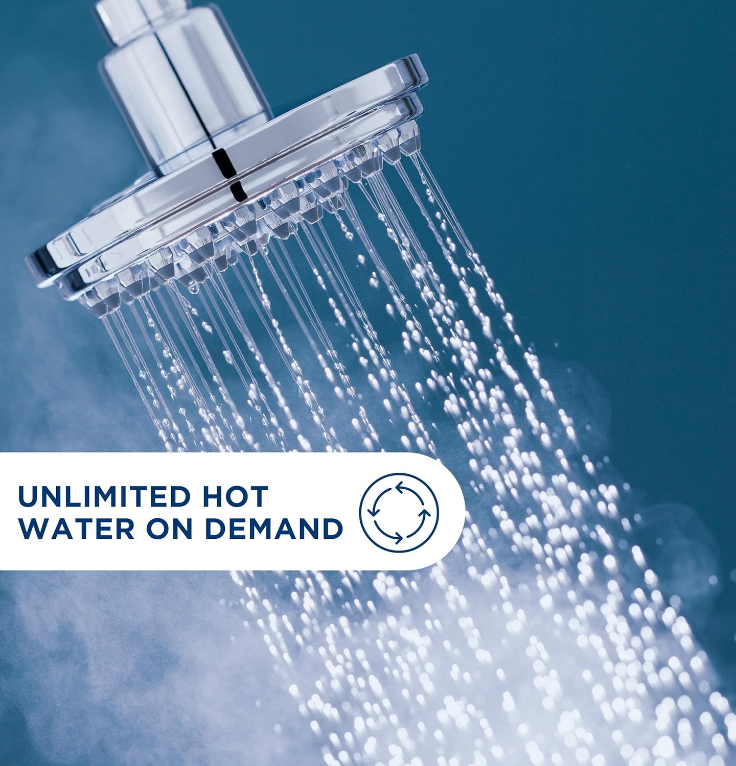 GE APPLIANCES – Calentador de agua sin tanque de 14.6 kW 240 V  Calentador de agua eléctrico con control digital de temperatura  14600 vatios  2.9