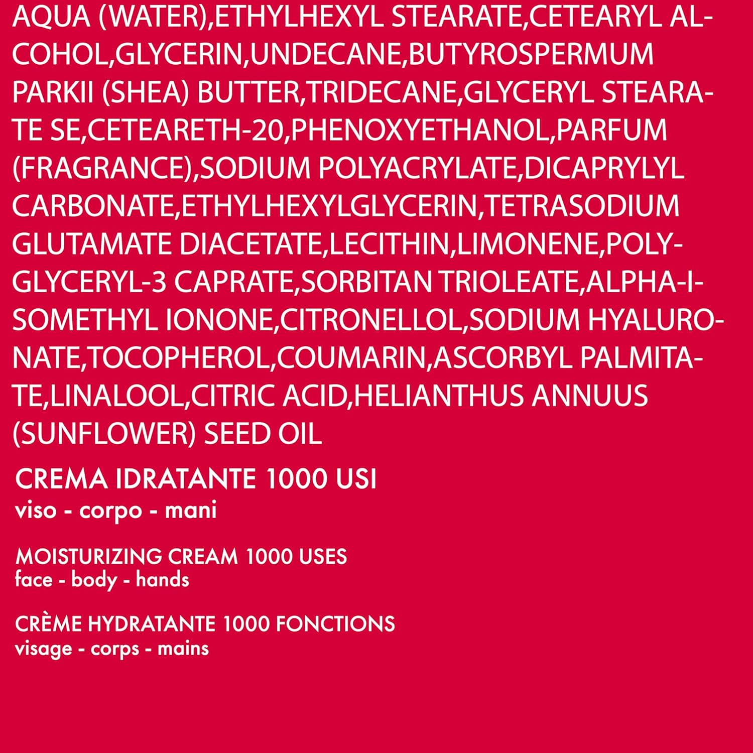 PUPA Milano – Crema hidratante todo en uno con ácido hialurónico, refuerzo de hidratación de la piel, ofrece un aspecto suave y firme, hidratante