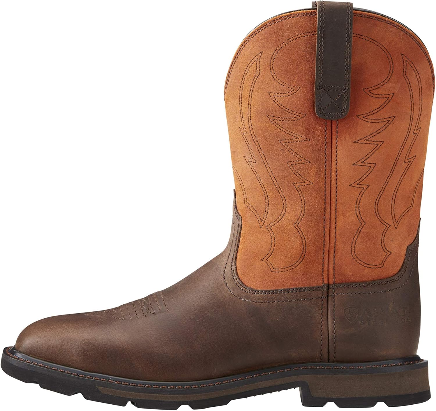 Ariat – Botas de trabajo de pionero para hombre, cuadradas, anchas, puntera de acero, para hombre