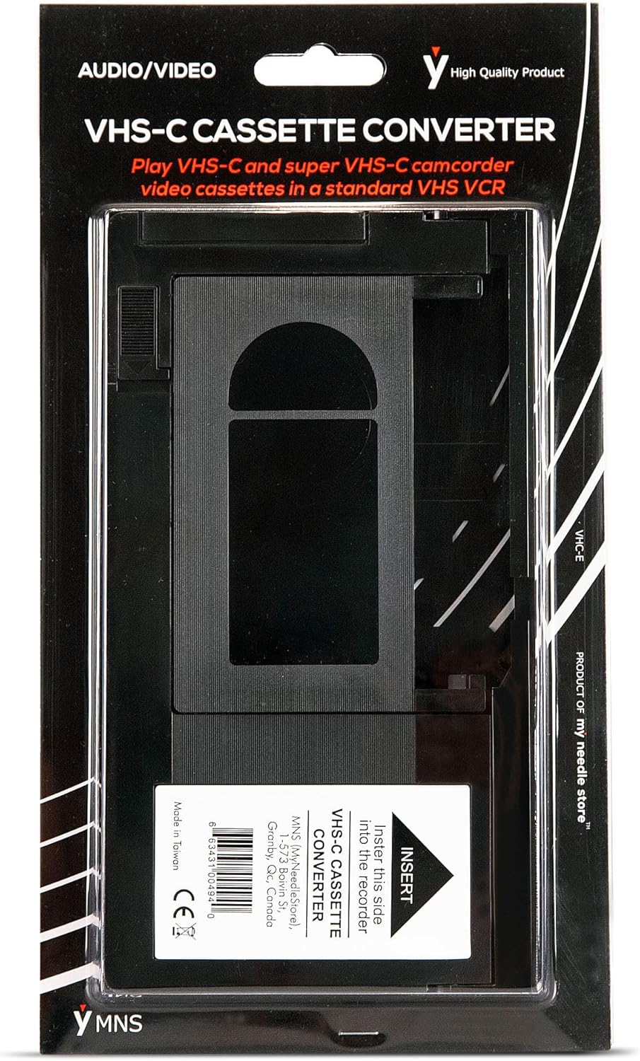 Adaptador de casete motorizado Vhs-c