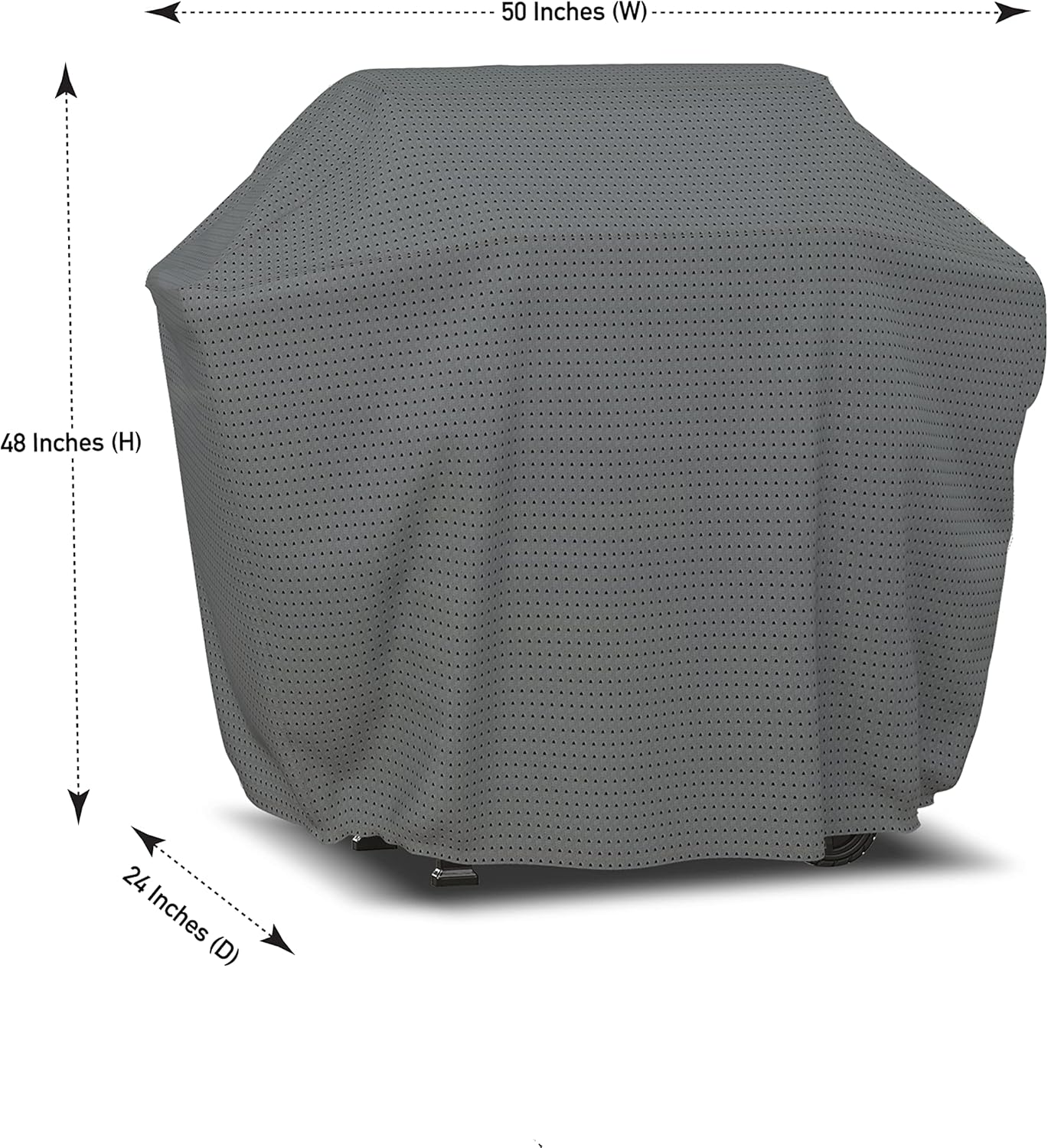 Covers & all Duro Pro – Funda para parrilla de barbacoa con elástico, 160 GSM, tela transpirable no tejida, impermeable, resistente a los rayos UV,