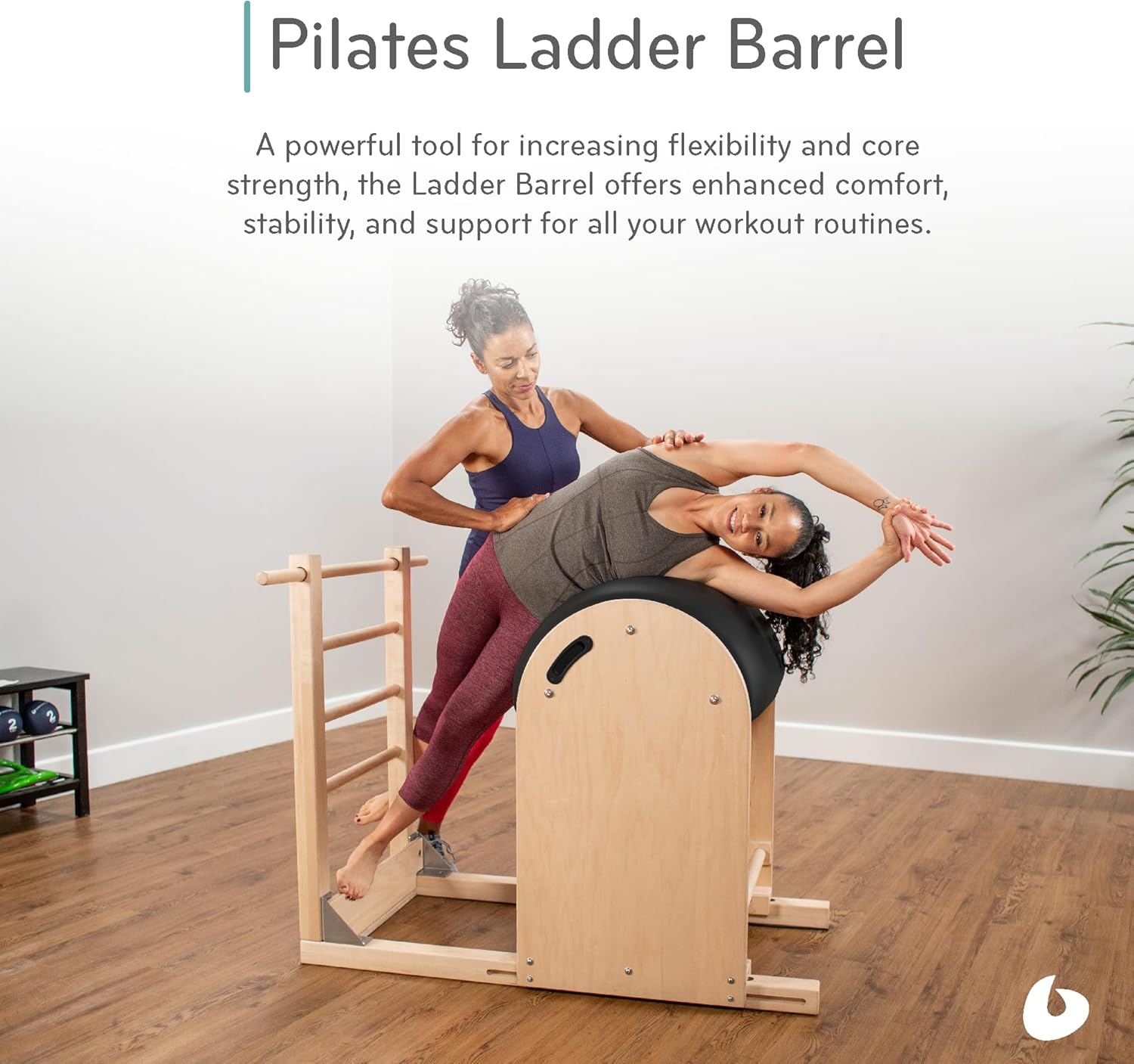 Balanced Body Equipo de pilates de barril de escalera, equipo de ejercicio de pilates para fortalecer y flexibilidad, herramienta de entrenamiento