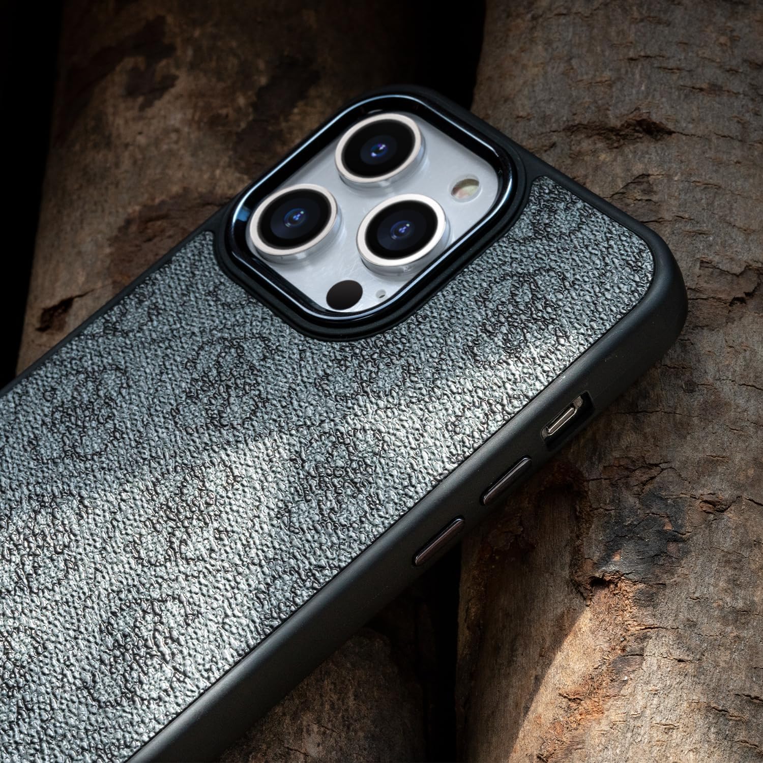 Funda de cuero para iPhone 14 Pro Max, con diseño clásico retro a cuadros, protección contra caídas a prueba de golpes, soporte de teléfono a la