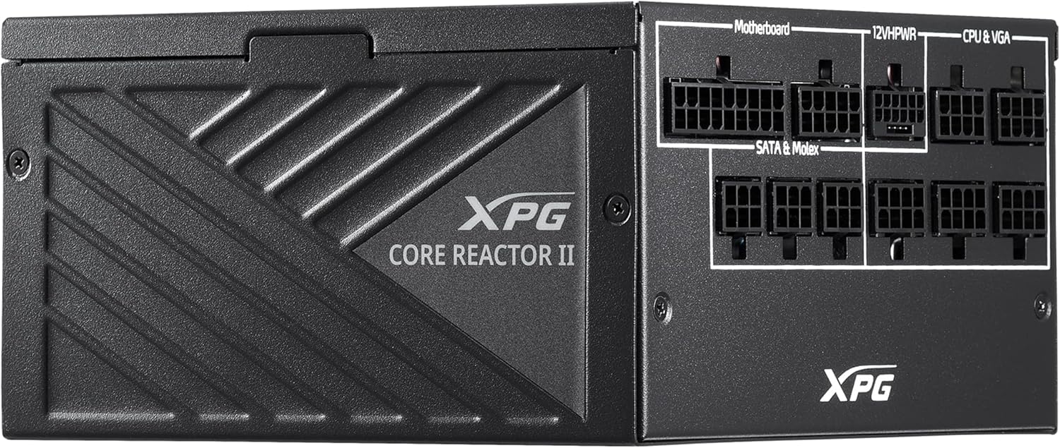 XPG Fuente de alimentación modular Core Reactor II ATX3.0-80 Plus Gold – ATX – Fuente de alimentación totalmente modular – 1000 vatios