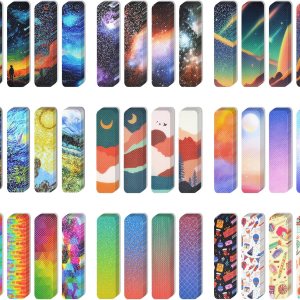 TOEMUR 36 tiras de calcomanías sensoriales únicas para aliviar la ansiedad, 2 patrones de superficie texturizada, escritorio de oficina y aula, TOEMUR 36 tiras de calcomanías sensoriales únicas para aliviar la ansiedad, 2 patrones de superficie texturizada, escritorio de oficina y aula,