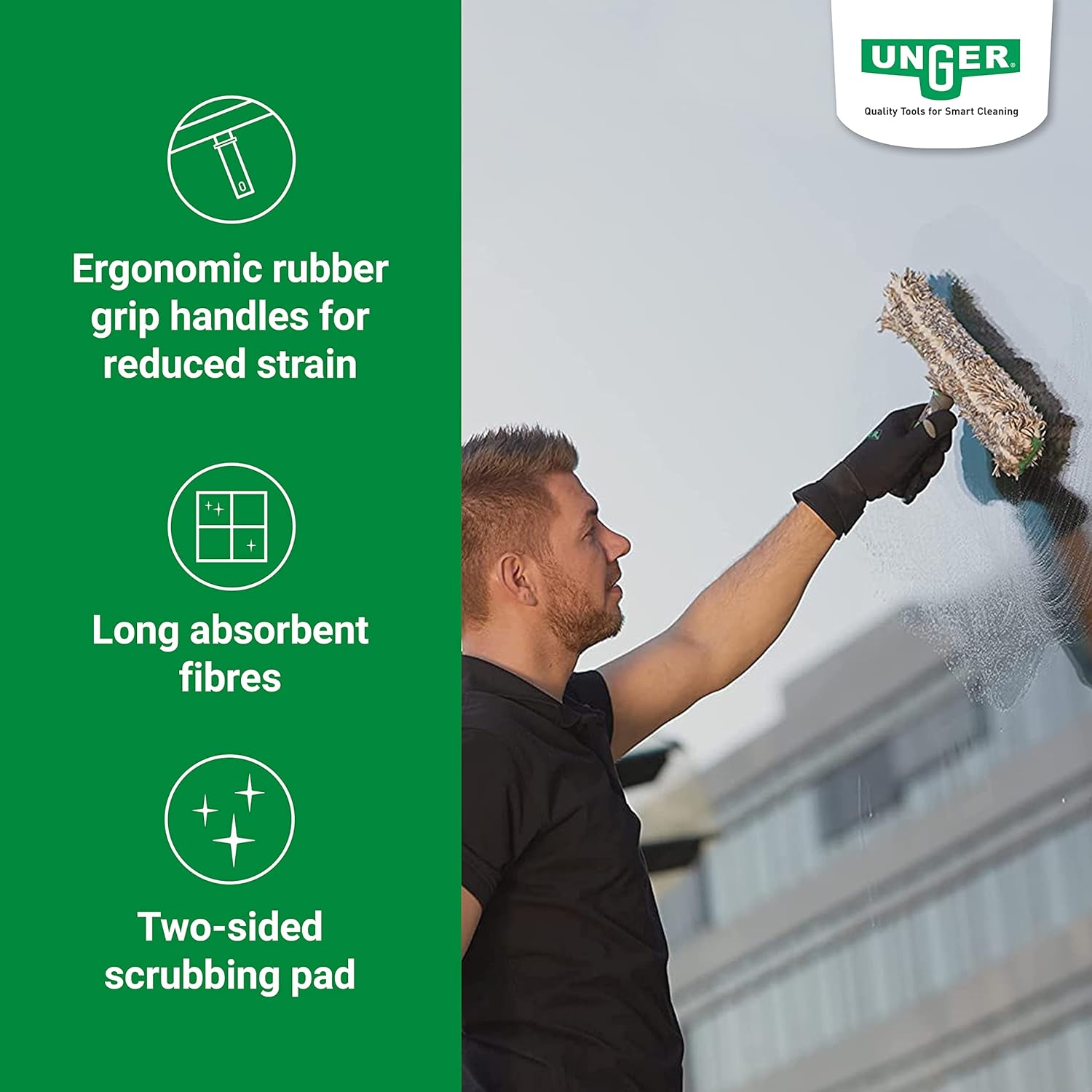 Unger ErgoTec Ninja – Arandela completa, 17.7 in de longitud