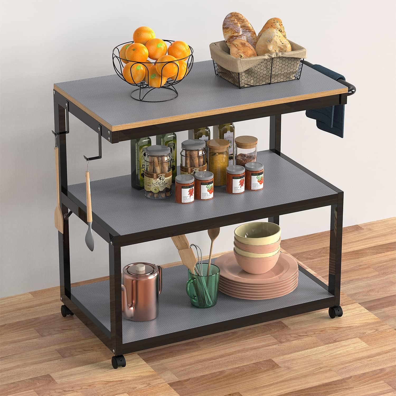 StaHom Revestimientos para armarios de cocina, revestimientos para refrigeradores, revestimientos impermeables para armarios de cocina, tapetes