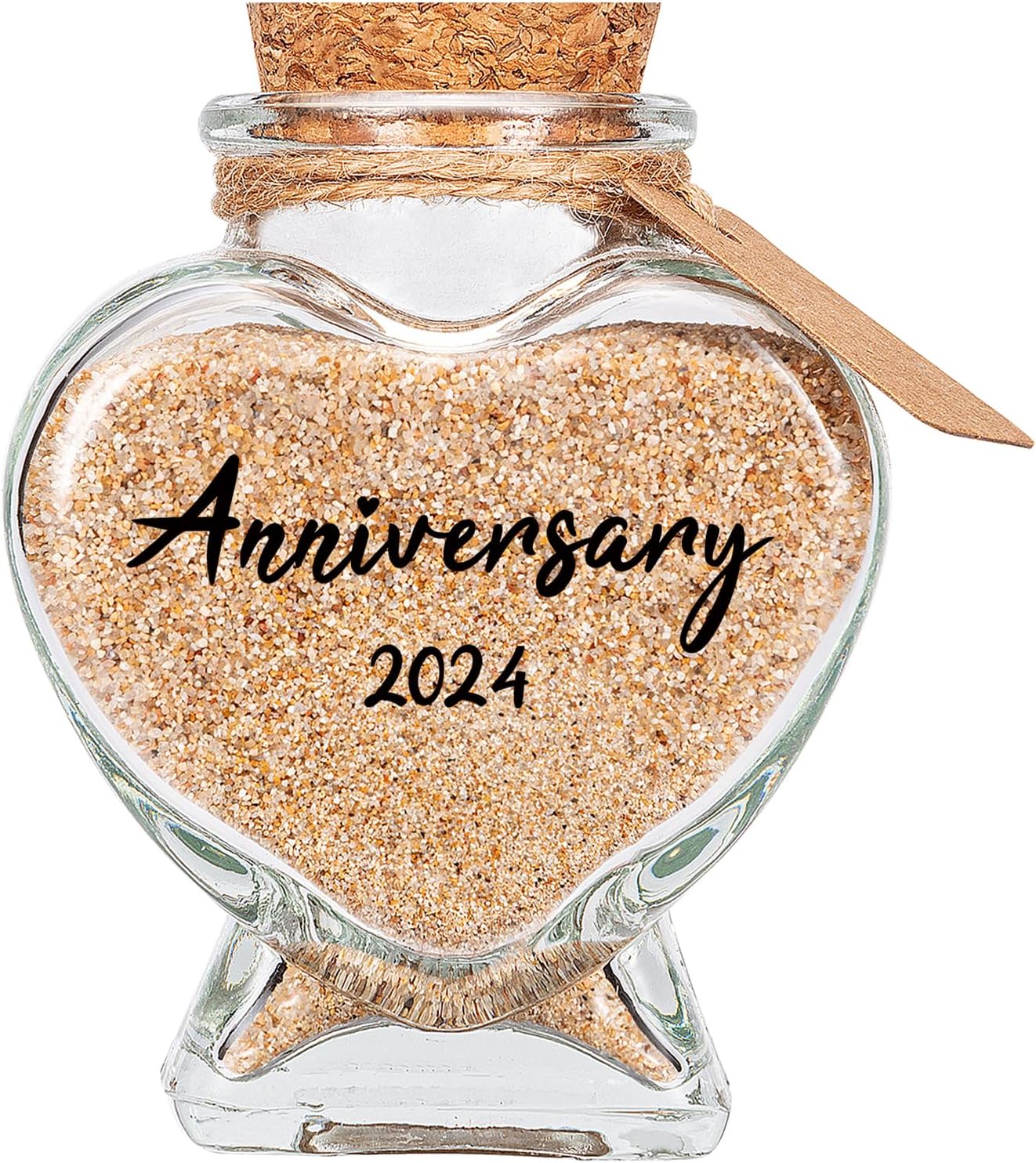 Tarro de recuerdo de arena de aniversario 2023, regalo de despedida de soltera, regalo de boda, regalo de compromiso, regalo de luna de miel, regalo