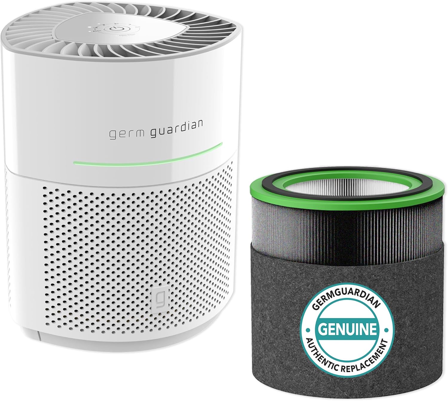 Germ Guardian AirSafe+ Purificador de aire inteligente AC3000W + GermGuardian Filter V Toxin Clear HEPA Filtro de repuesto para purificador de aire
