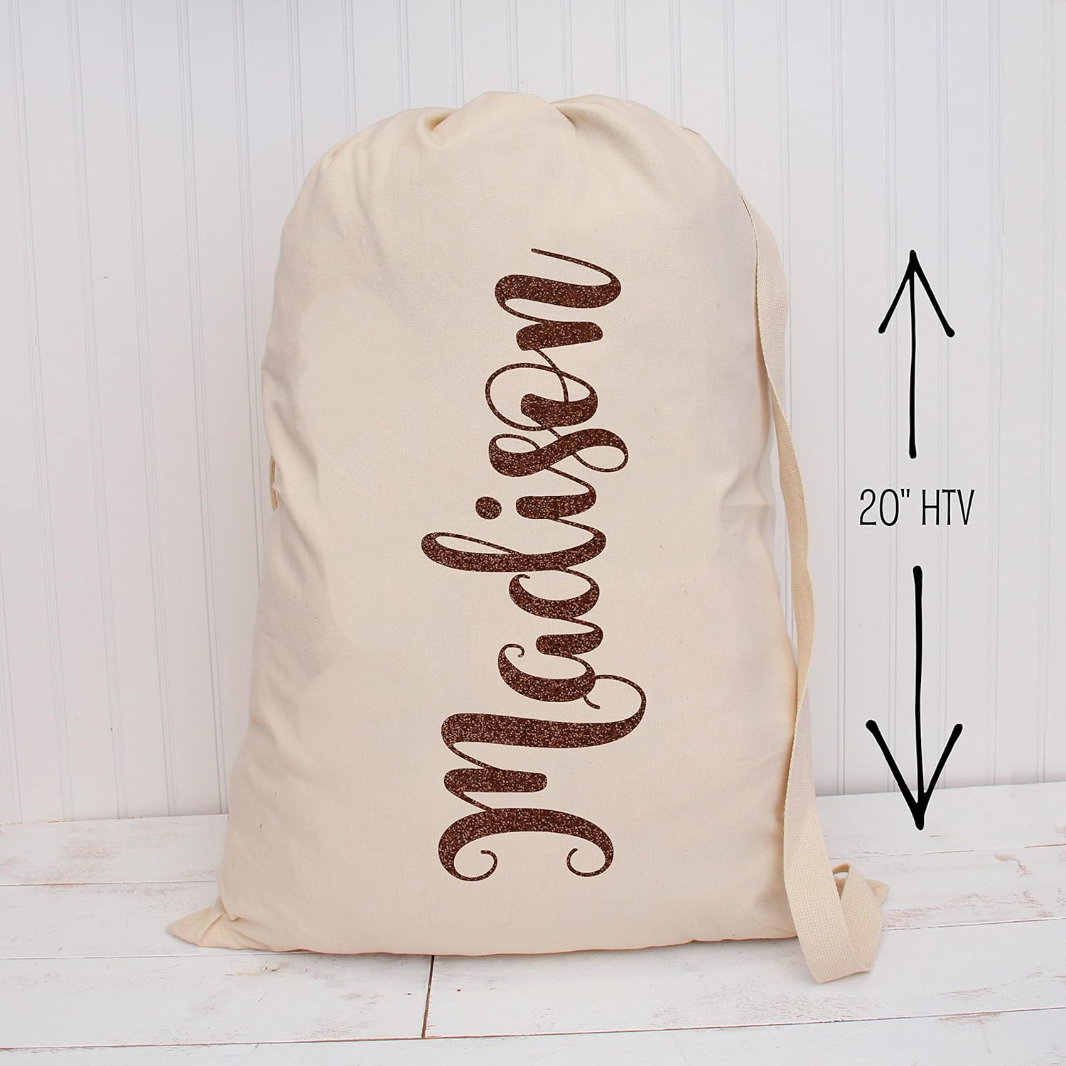 Threadart Película de vinilo de transferencia de calor marrón HTV  Colores con purpurina  Rollo de corte personalizado de 20 pulgadas de ancho por