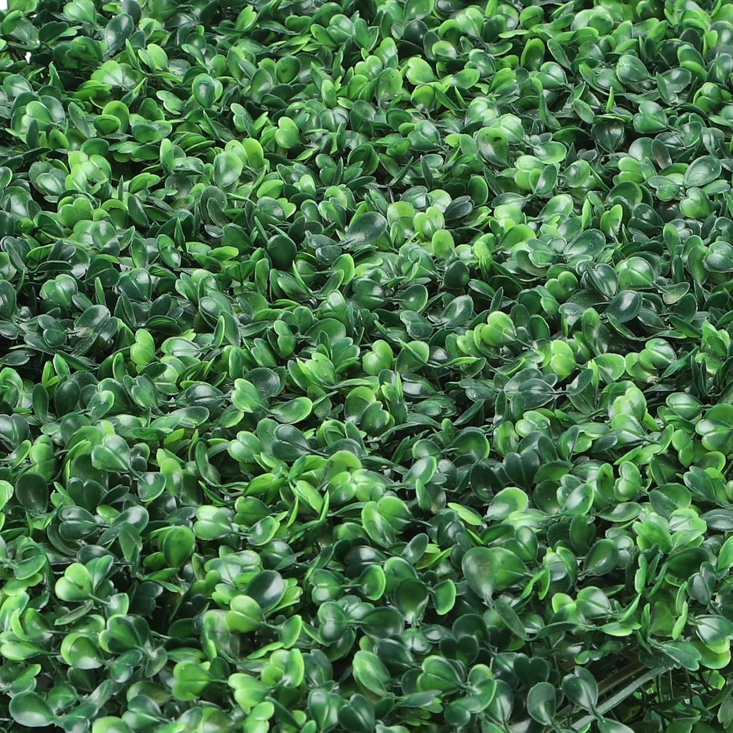 ZXMOTO Paneles de seto de boj artificiales, 12 piezas de 24 x 16 pulgadas, lujosos paneles de pared de boj verde sintético de 425 puntadas para