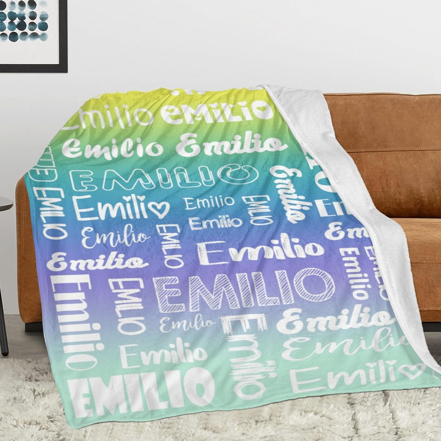 Dr.TOUGH Mantas personalizadas para niños, manta personalizada con nombre, mantas y mantas con monograma para niños y adultos, regalo de Navidad y