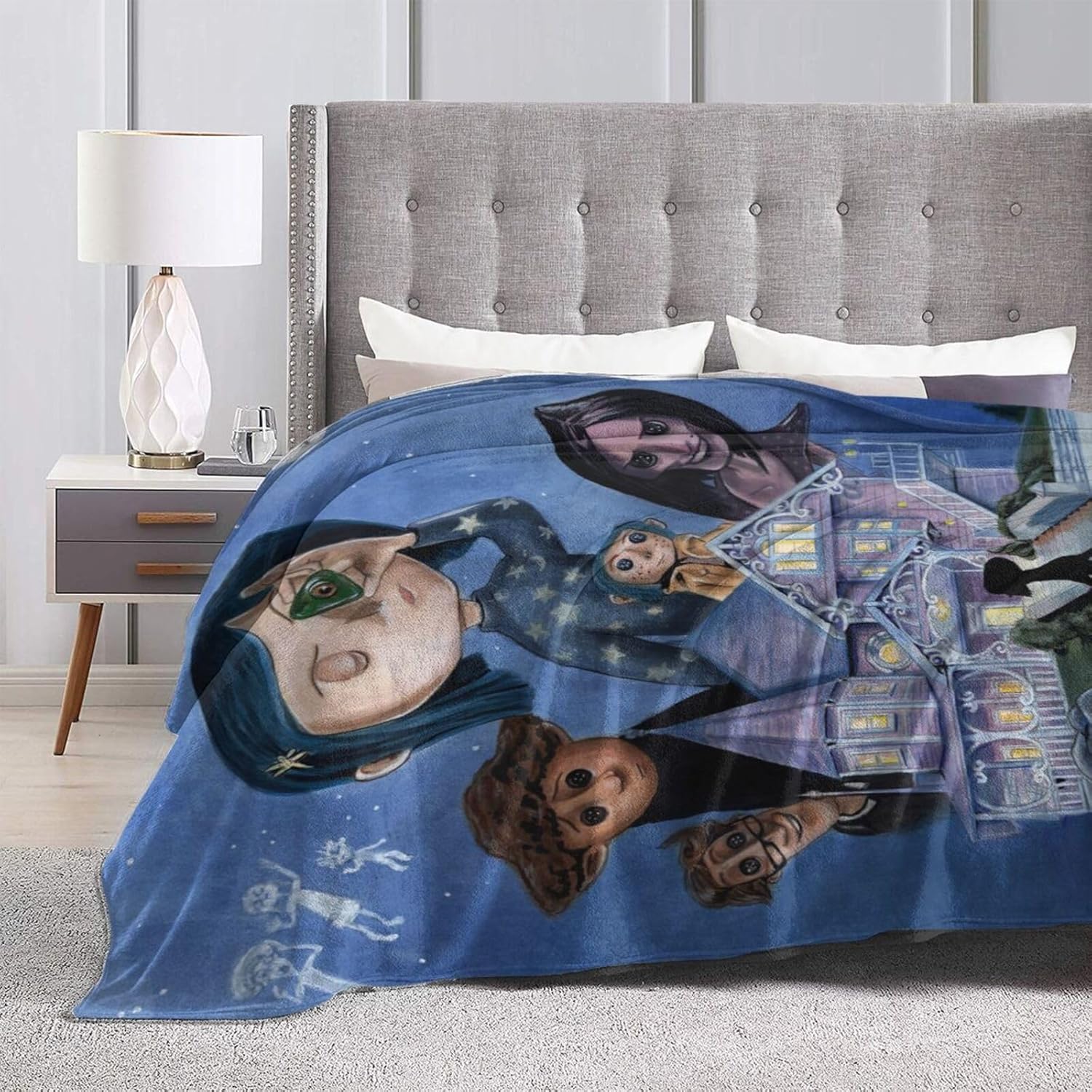Manta de dibujos animados de anime, manta ultra suave para cama, sofá, sala de estar, dormitorio, automóvil, 60 x 50 pulgadas