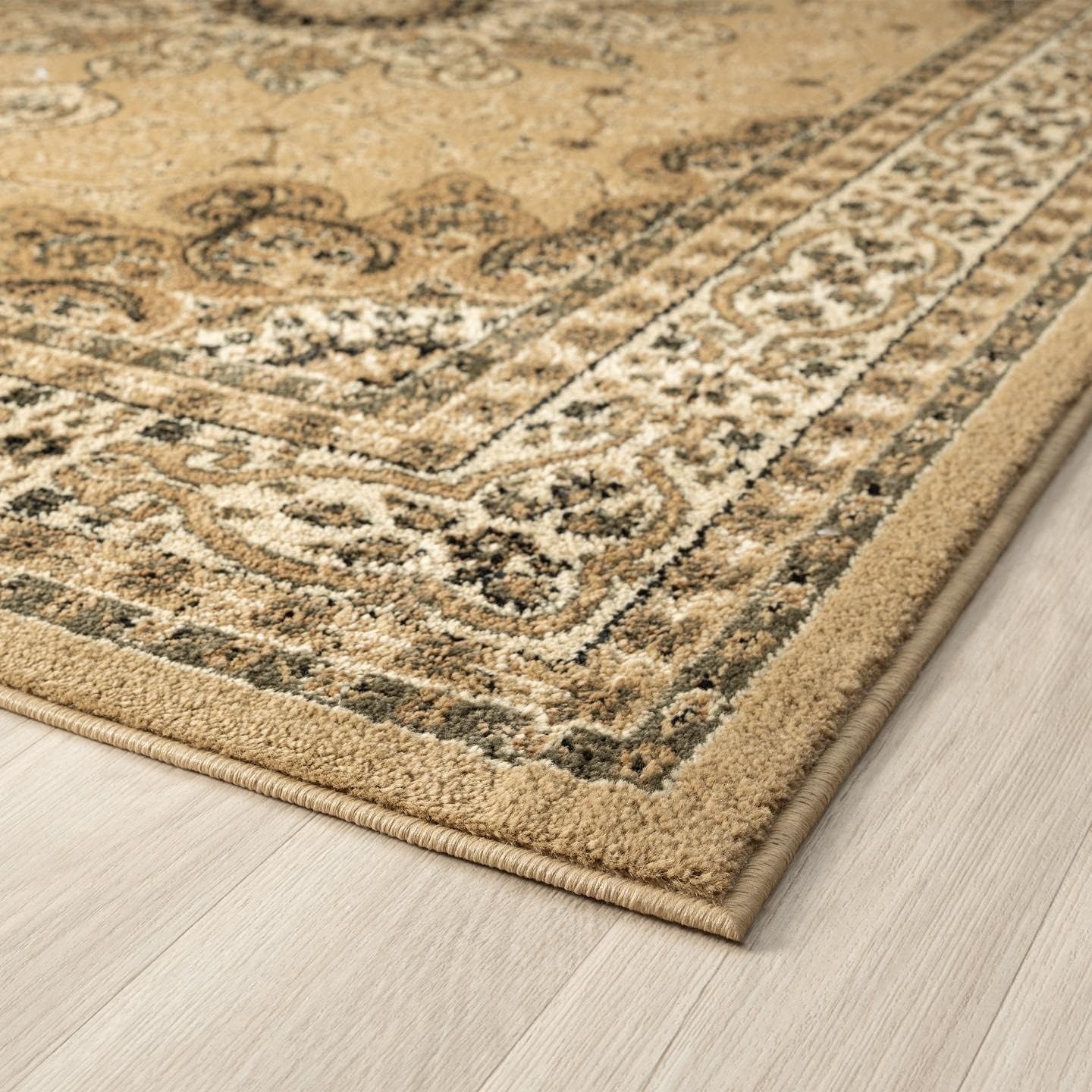 LUXE WEAVERS Brighton Collection 1467 – Alfombra rectangular de 8 x 10 pulgadas, diseño floral oriental con medallón