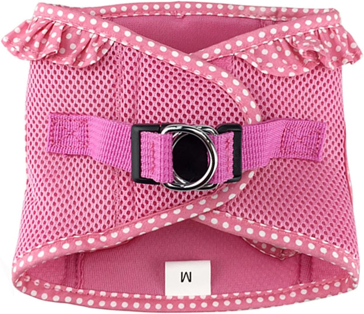 DOGGIE DESIGN American River Arnés para perro sin estrangulamiento (XS, lunares rosados)