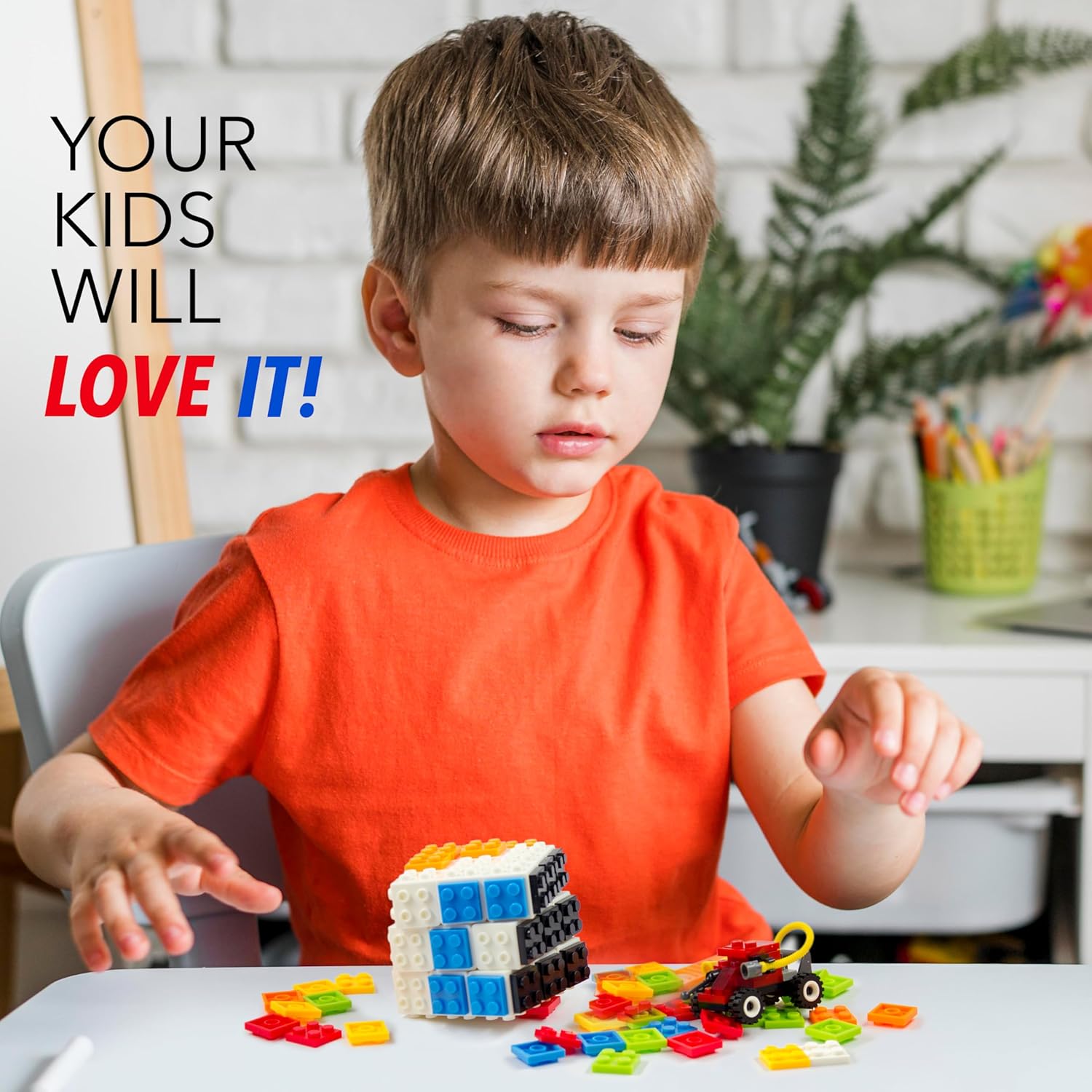 TOYAMBA Cubo de ladrillo con bloques de construcción, mini juguete incluido, compatible con Lego Cube, inspirado en Rubix Cube para niños, juguete