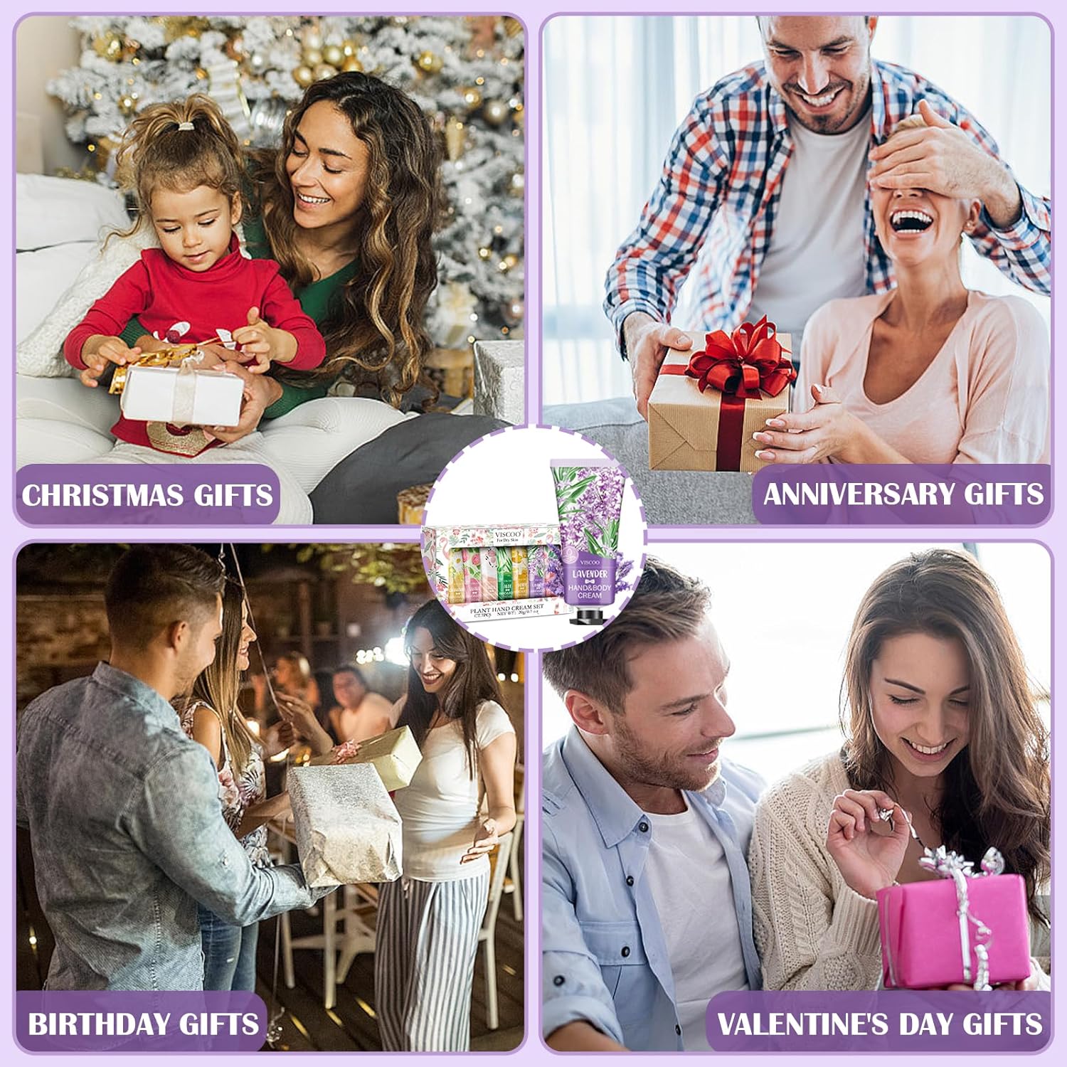 Paquete de 7 regalos de crema de manos para mujeres, regalos del día de la madre, regalos de agradecimiento para profesores, regalos de semana de