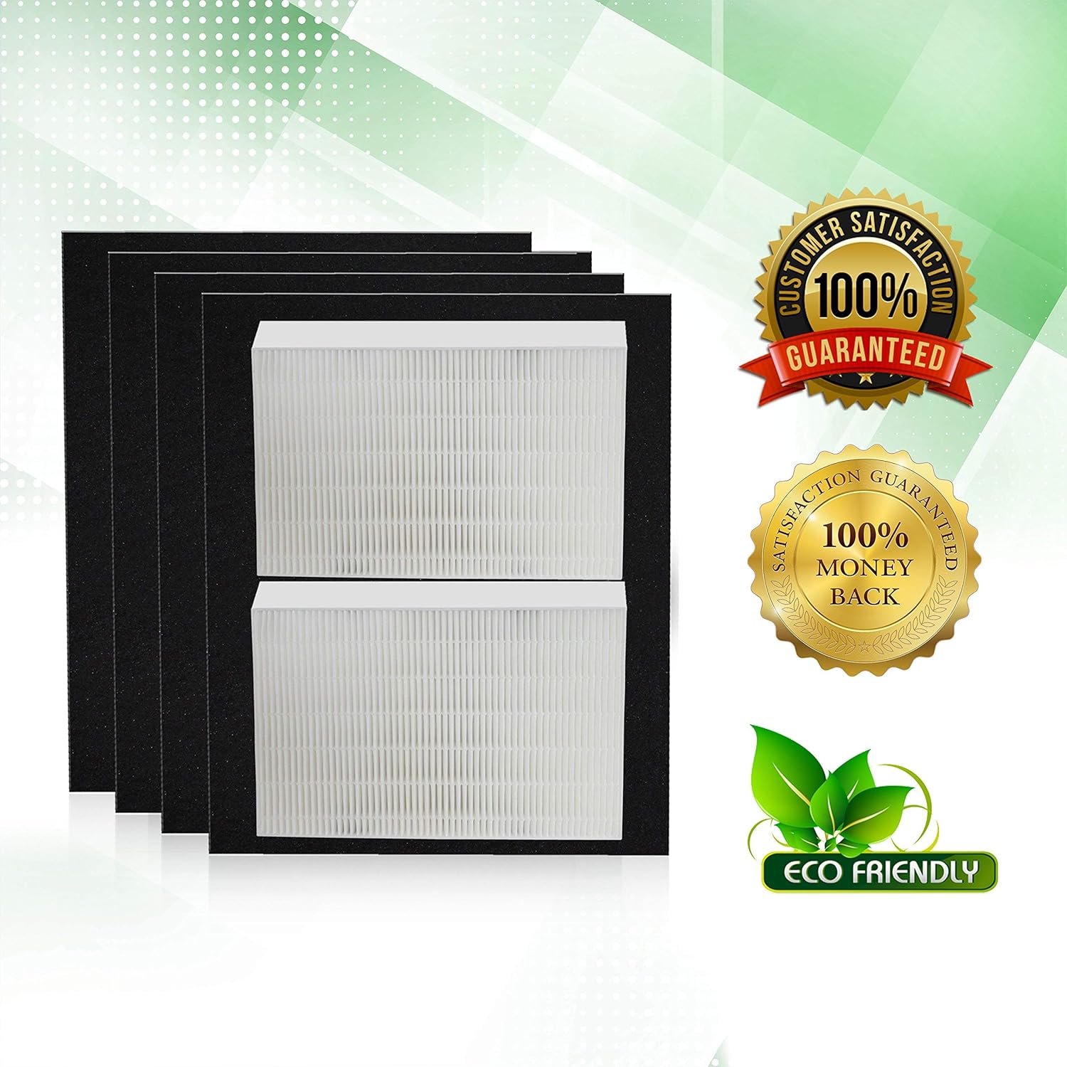 HPA200 – Filtros de repuesto HEPA de alta calidad compatibles con purificador de aire Honeywell, 2 filtros HEPA más 4 prefiltros de carbón activado