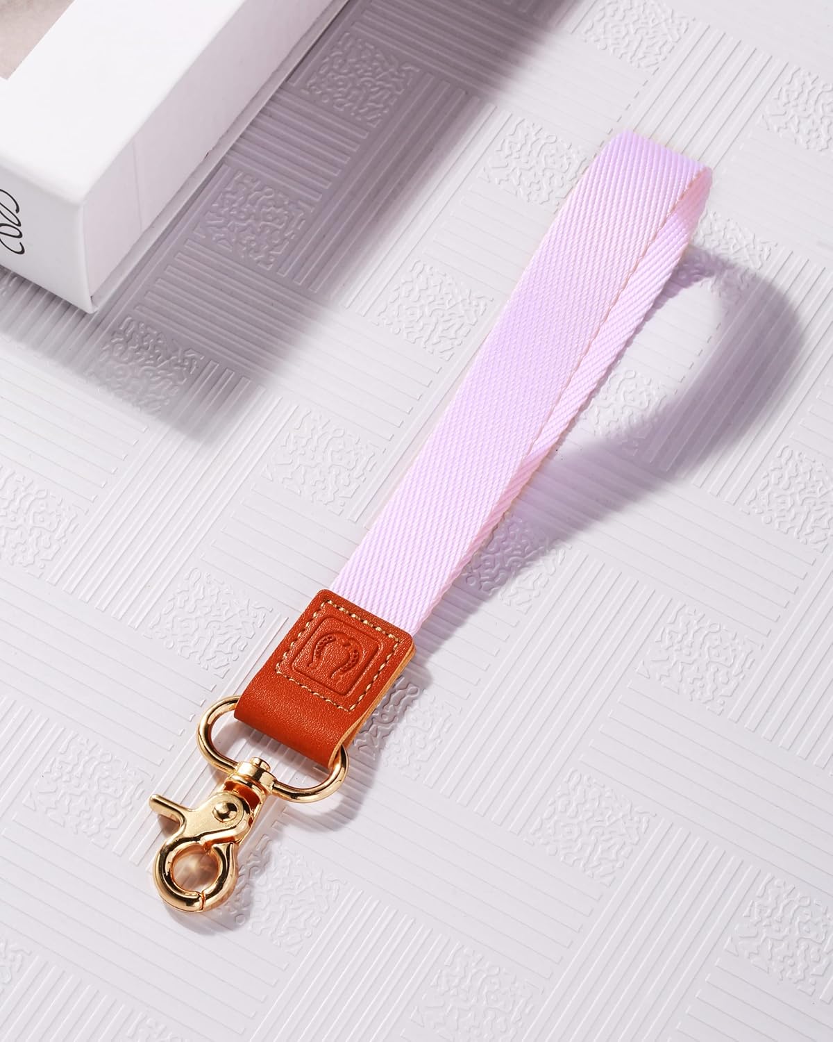Cordón de muñeca para llaves, correa de pulsera, soporte para llavero, bonito llavero de identificación, tarjetero