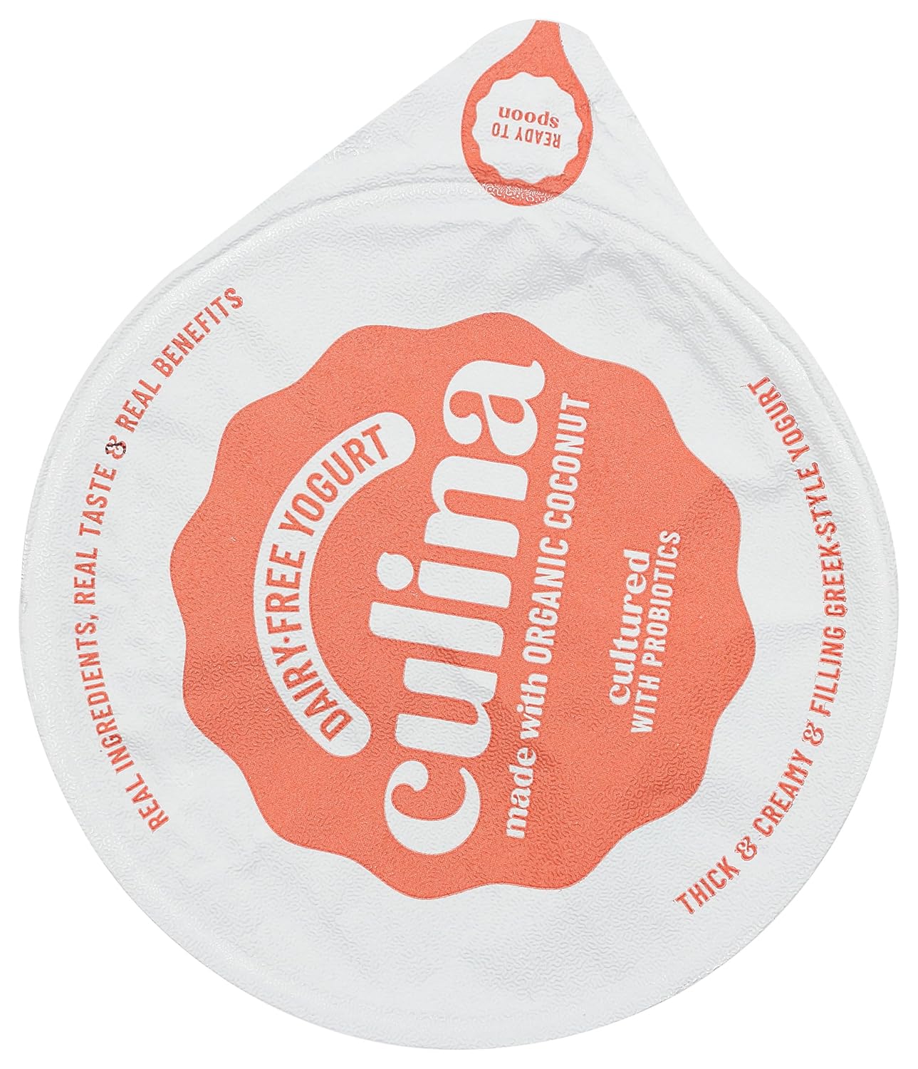 CULINA – Yogur de coco liso y simple, 5 onzas