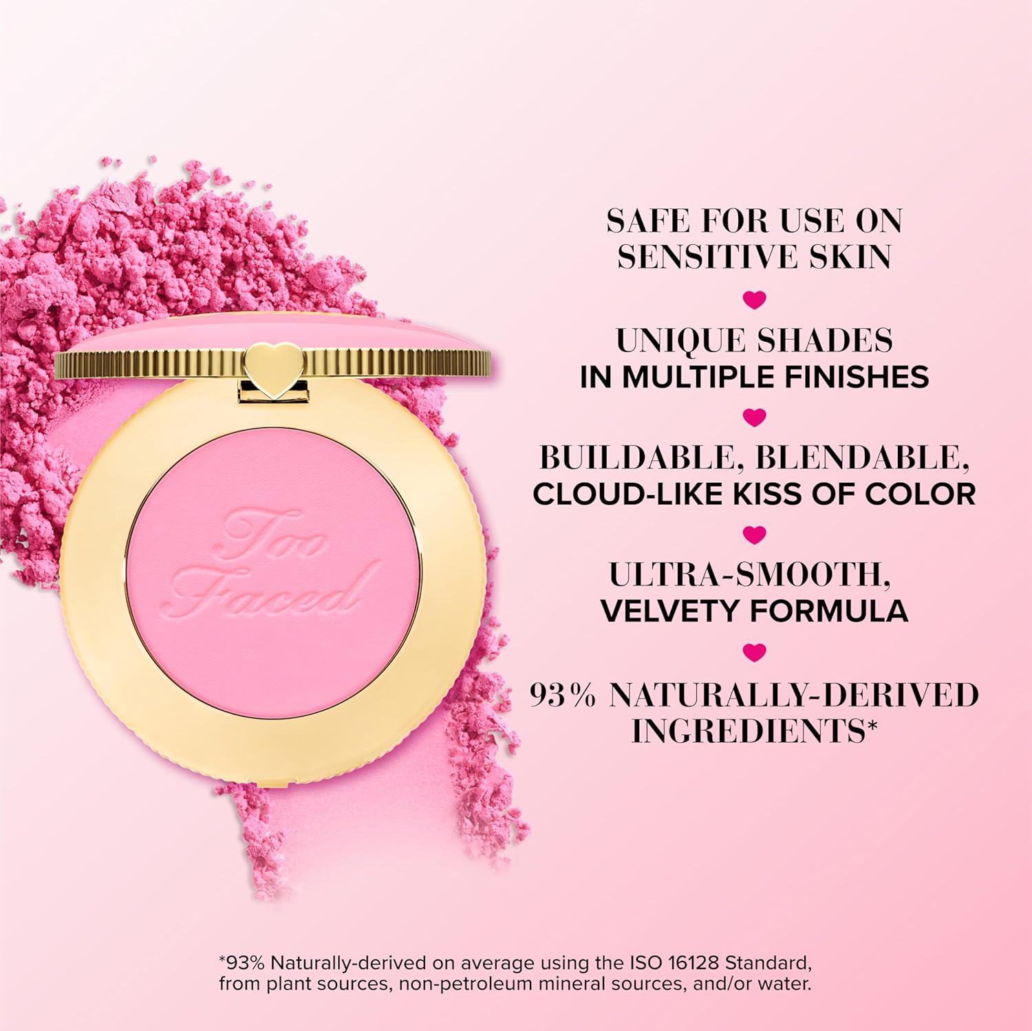 Too Faced Cloud Crush Blush  Vegano + libre de crueldad, 0.18 onzas