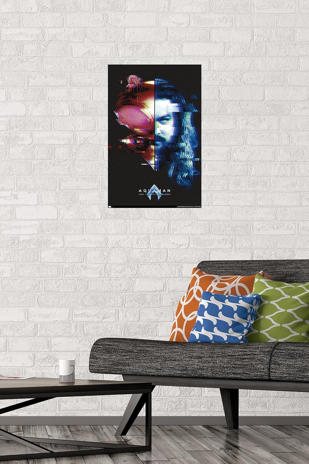 Trends International DC Comics Movie Aquaman y el Reino Perdido – Póster de pared Faceoff, 14.72 x 22.37 pulgadas, versión premium sin marco