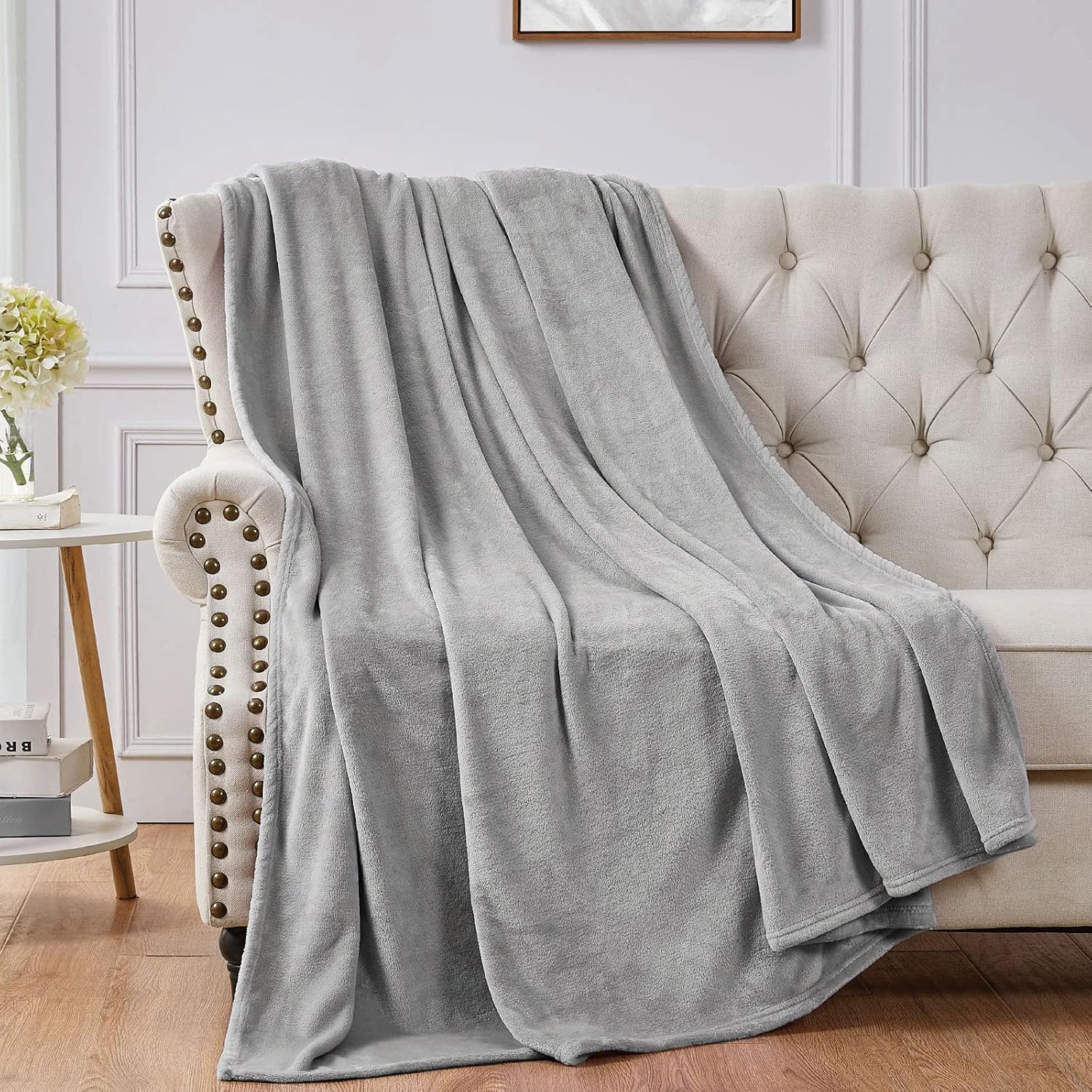 Manta de forro Walensee de felpa, ligera, de microfibra súper suave, para sofá, cama, ultralujosa, cálida y acogedora para todas las estaciones
