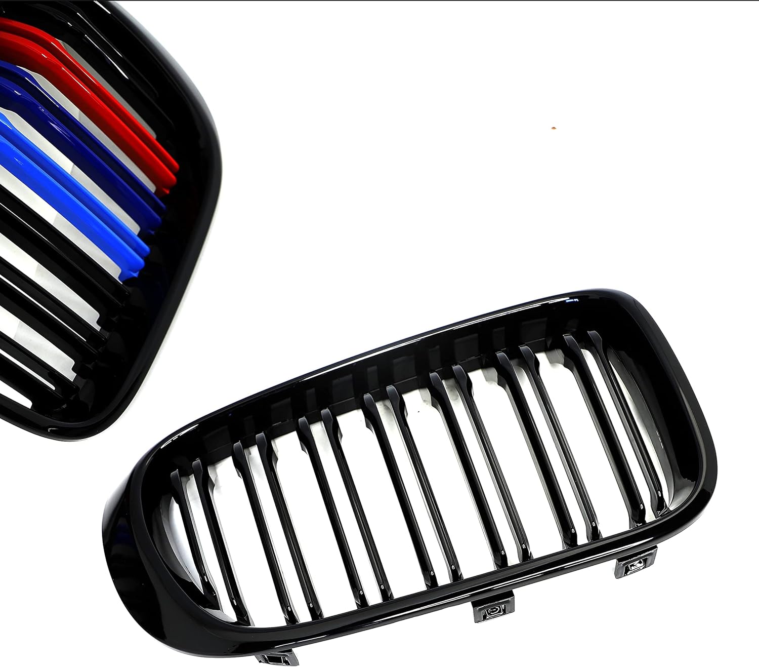XOPIYAO F25 F26 Grill M Color Gloss Black, Rejilla frontal ABS Negro Brillante Compatible con 2014-2018 X3 F25 X4 F26, juego de 2 láminas dobles