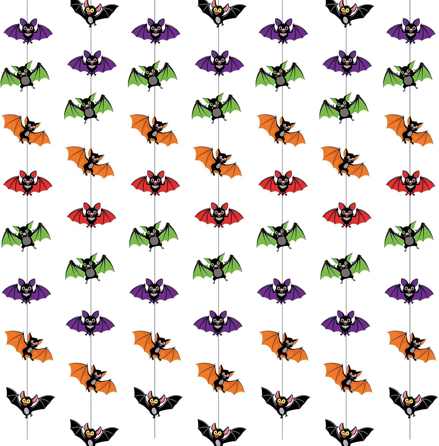 Guirnalda de Halloween 8 piezas de decoración de Halloween de papel colgante de remolinos de Halloween guirnalda colgante de serpentina decoraciones