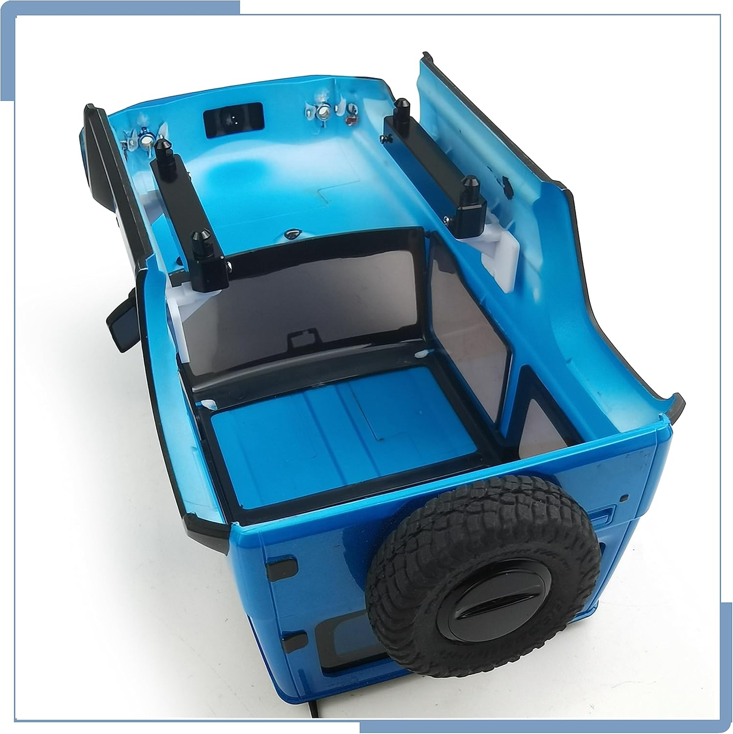 Zolikar Aleación de aluminio RC Elevar Cuerpo Shell Mount para Kyosho Mini Z 4×4 Escala 118 Jimny 124 Escala Wrangler