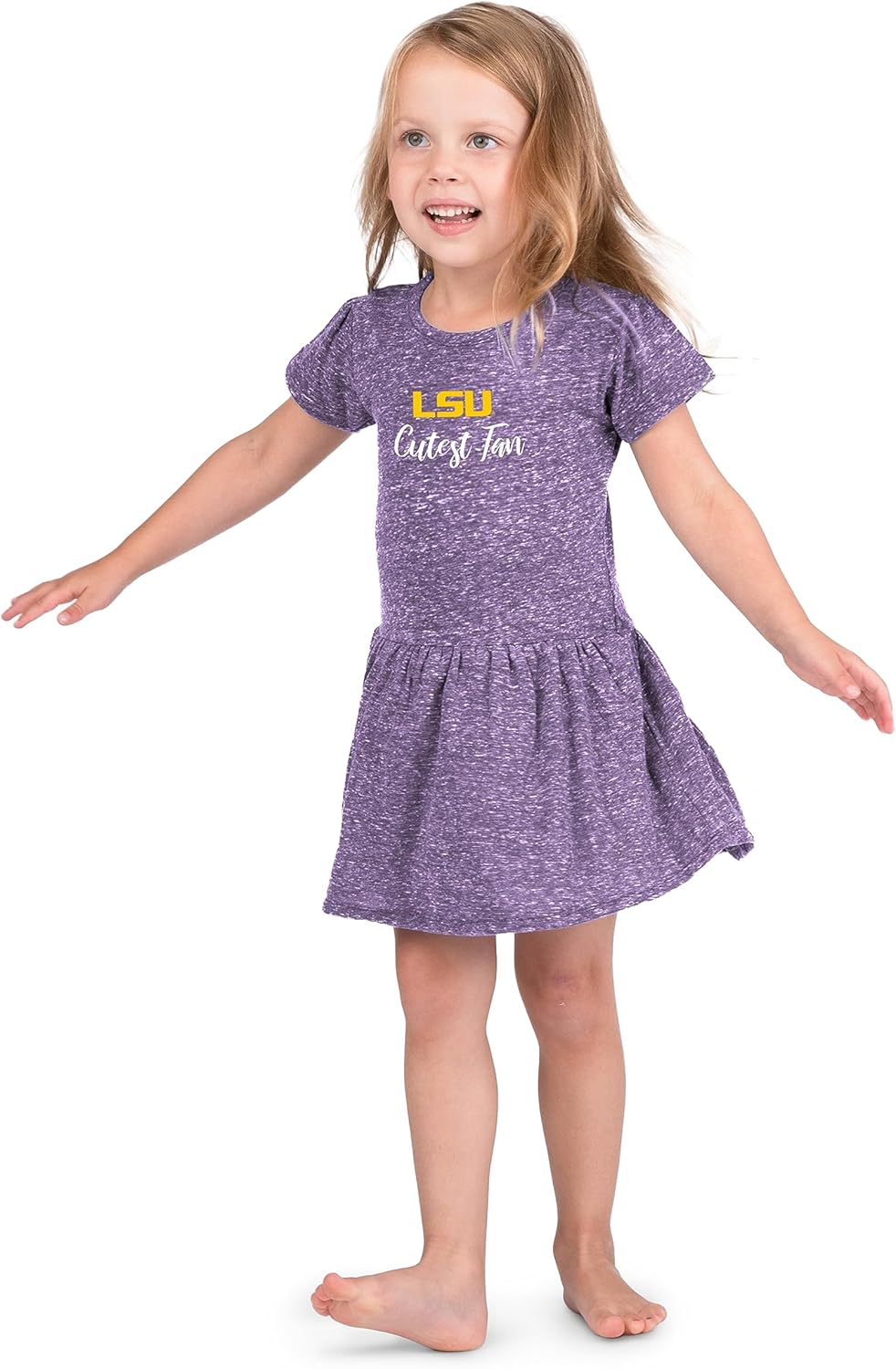 Little King NCAA Knobby – Vestido para niñas pequeñas, tallas 2T, 3T y 4T