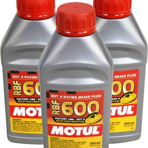 Motul MTL100949 8068HL RBF 600 Aceite de línea de fábrica Dot-4 100 % Sintético de Freno de Carrera – 500, 300 ml, 10 onzas líquidas, 3 botellas, 3 Motul MTL100949 8068HL RBF 600 Aceite de línea de fábrica Dot-4 100 % Sintético de Freno de Carrera – 500, 300 ml, 10 onzas líquidas, 3 botellas, 3