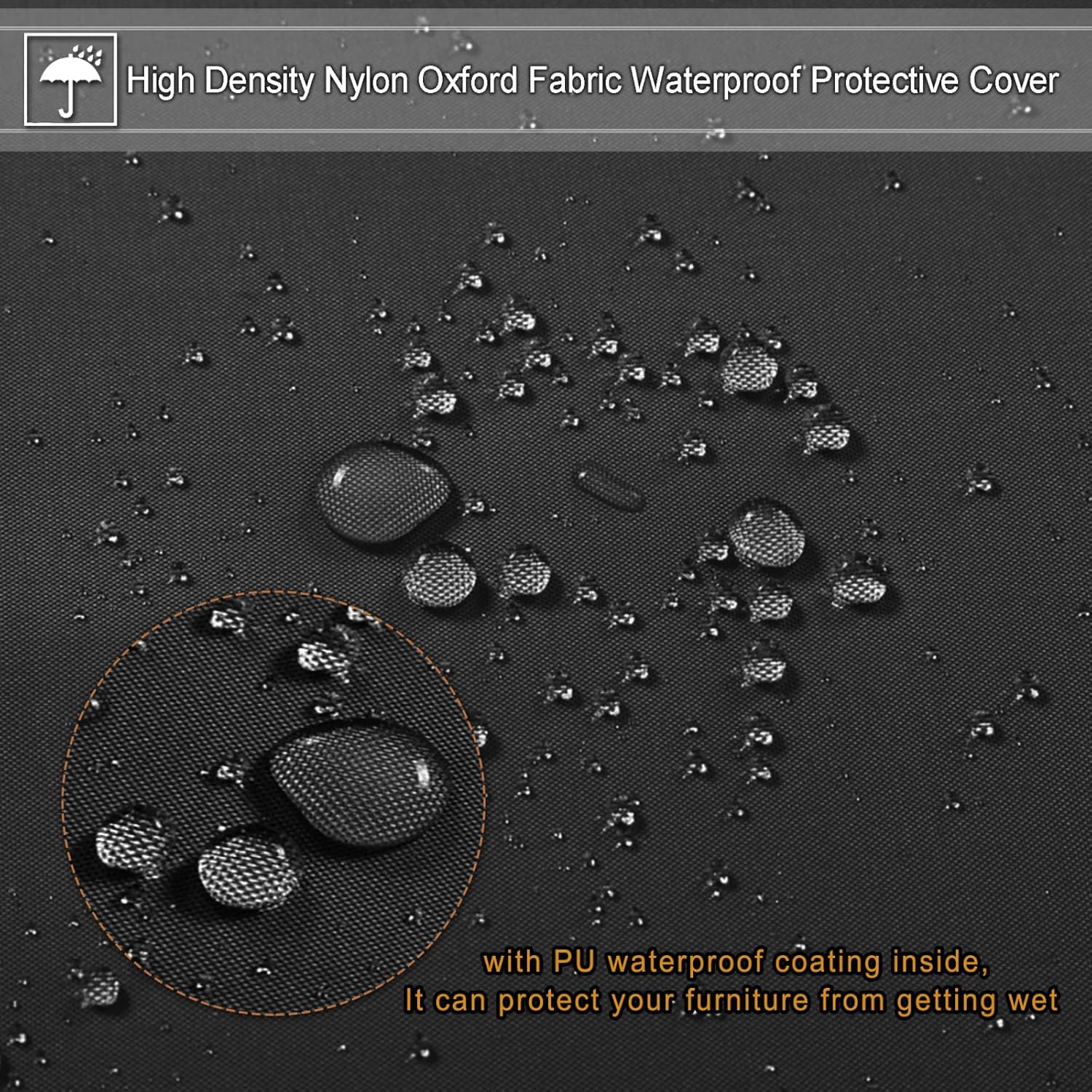 Funda para mesa de exterior, impermeable, para exteriores, juego de muebles de mesa de patio, impermeable, protectora para sillas de mesa de jardín,