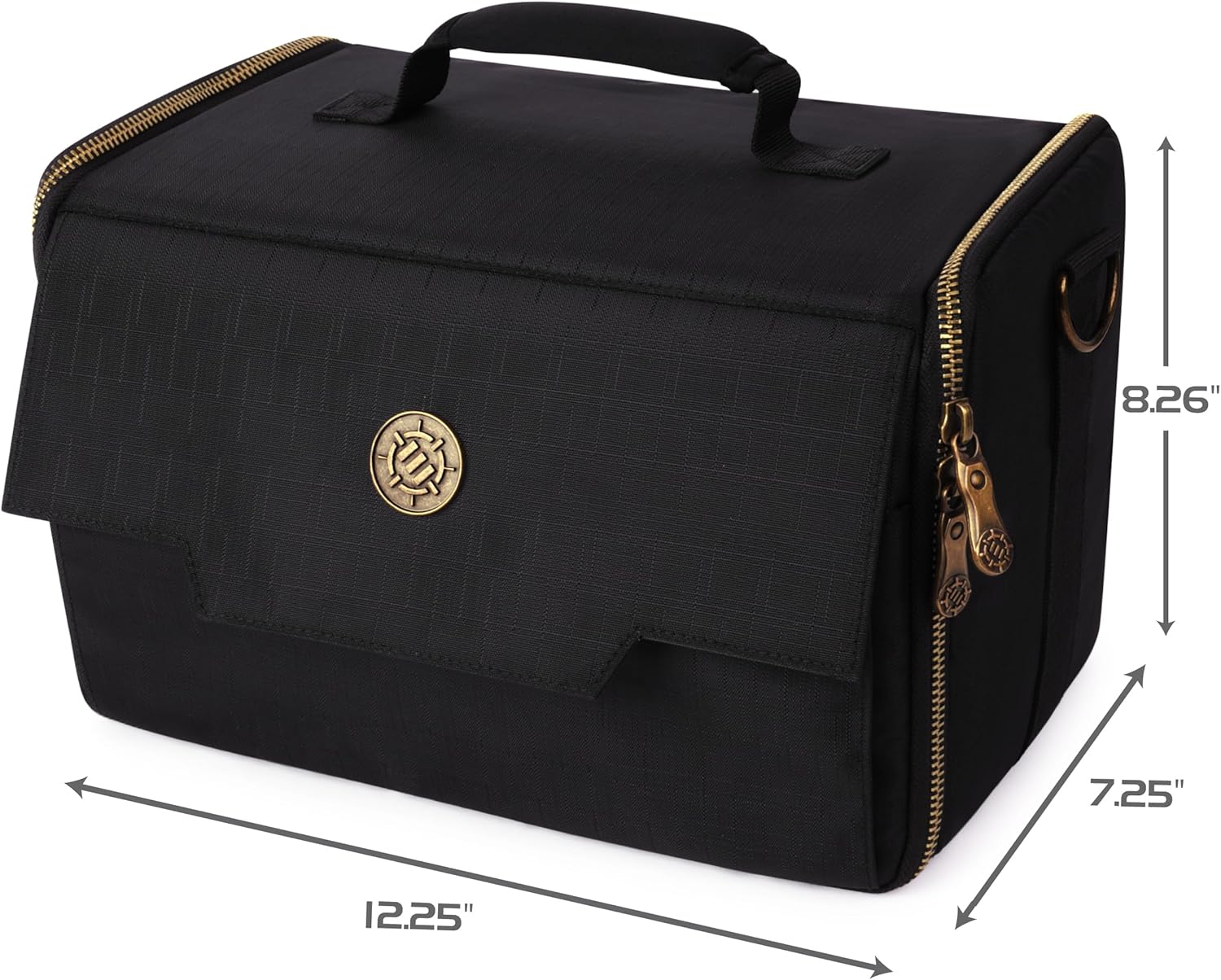 ENHANCE Bolsa de figuras en miniatura  Estuche compacto de almacenamiento y transporte para miniaturas DnD con correa para el hombro, 3 bandejas de