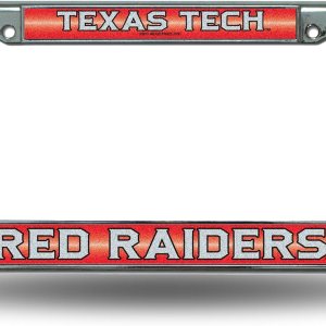 Rico Industries NCAA Unisex-Adult Bling Chrome License Plate Frame with Glitter Accent Rico Industries NCAA Unisex-Adult Bling Chrome License Plate Frame with Glitter Accent