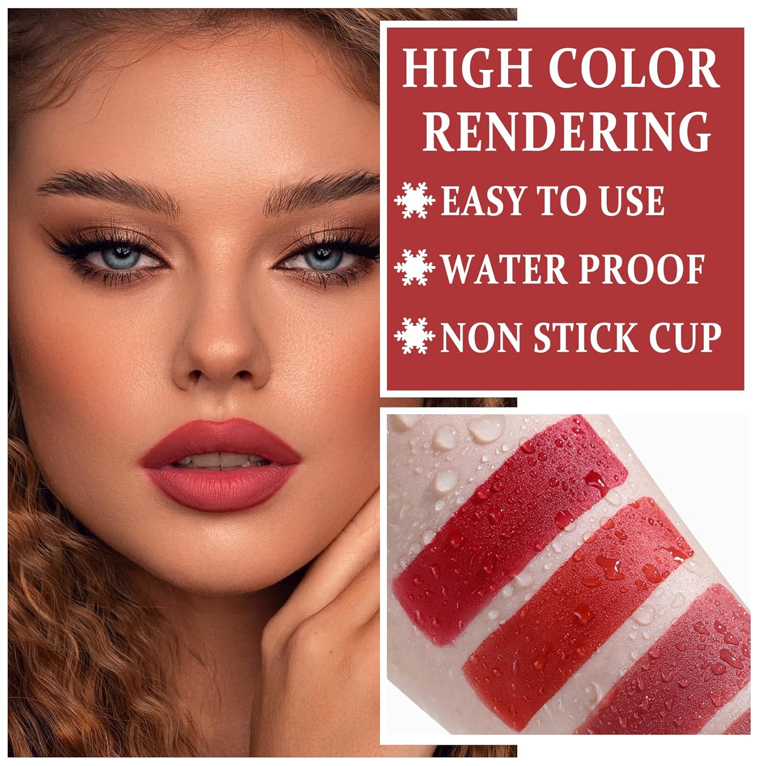 AWCCXMYM Juego de 5 lápices labiales mate, tinte de labios mate, brillo de labios nude, de larga duración, impermeable, hasta 24 horas, taza