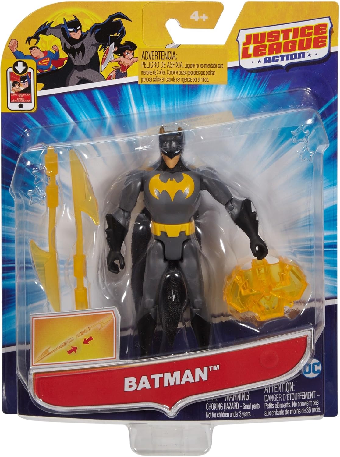 Mattel Figura de Batman de la Liga de la Justicia Acción Stealth Mission