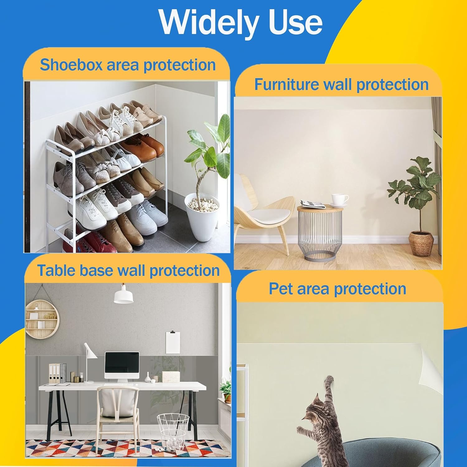 Película protectora de pared electrostática, protector de pared esmerilado, papel de contacto extraíble, película protectora estática mate,