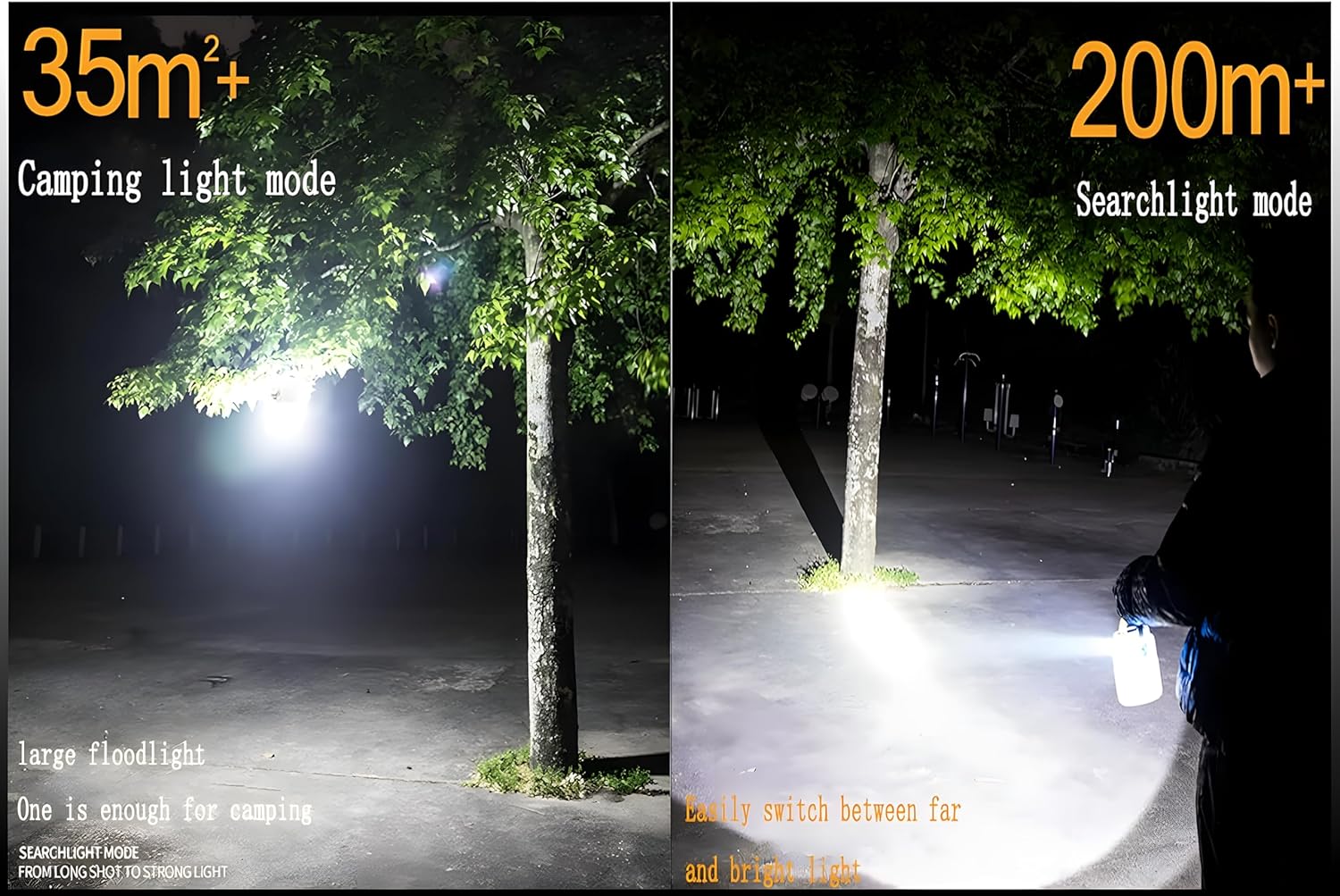 Faroles LED para campamento, energía solar, luces recargables portátiles, USB, linterna de luz portátil para emergencias, huracán, exteriores, corte
